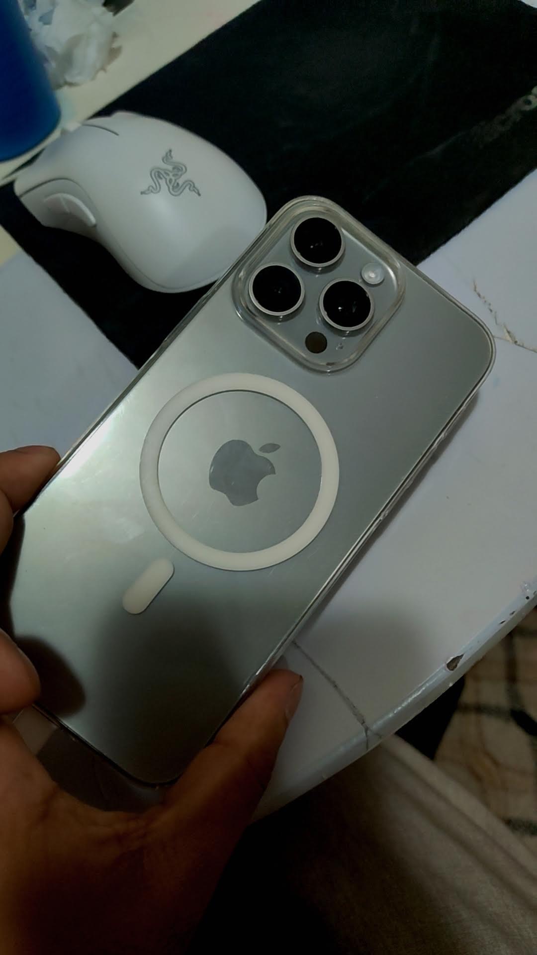 Iphone 15 pro max natural titanium perfect condition exchange 16 pro - Image 1