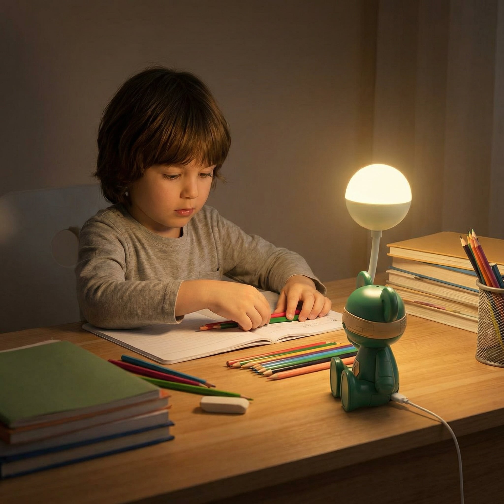 Rechargeable Bear Table Lamp in Different colors - Image 2