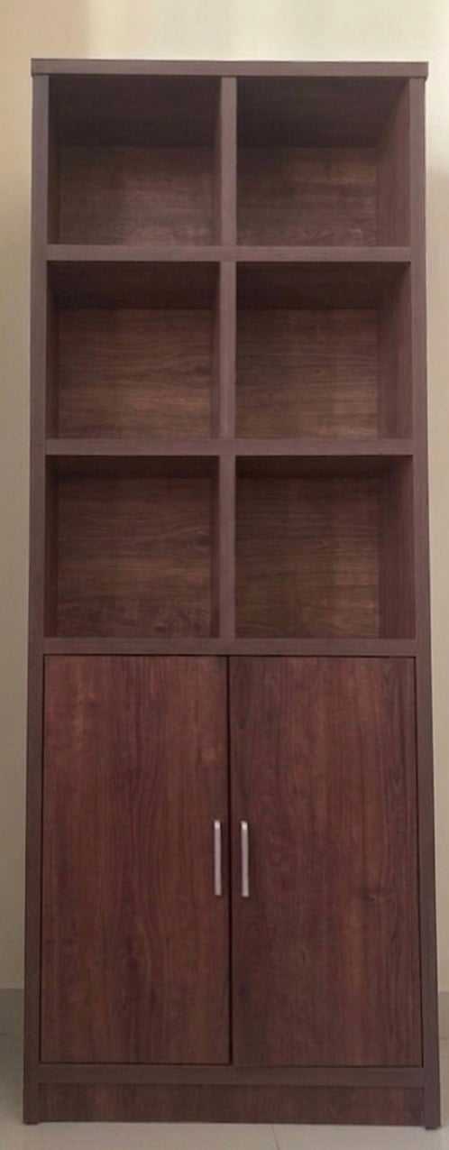 Tall Wooden Bookshelf / Storage Cabinet - Image 2