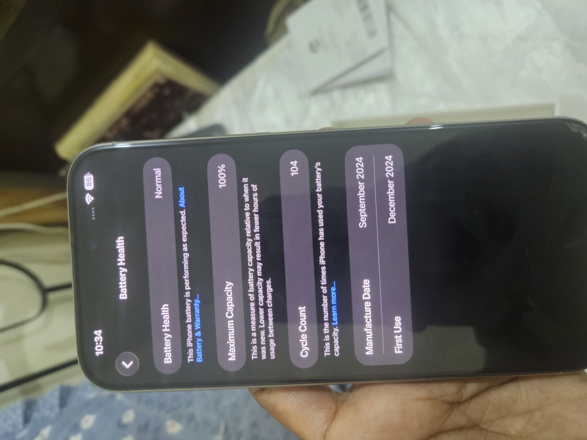 iPhone 16 Pro Max 100% battery health - Image 6