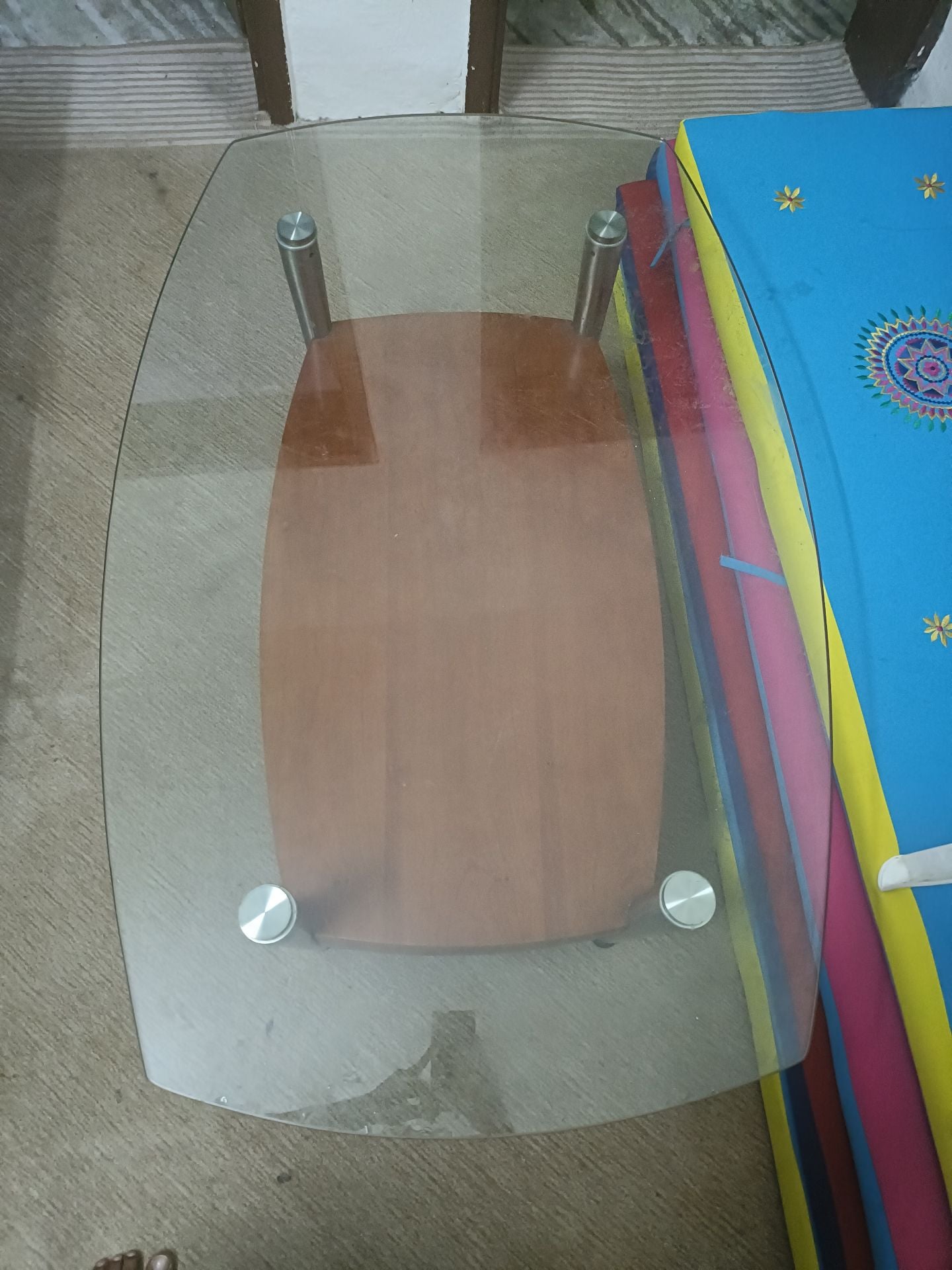 Glass Teapoy - Image 1
