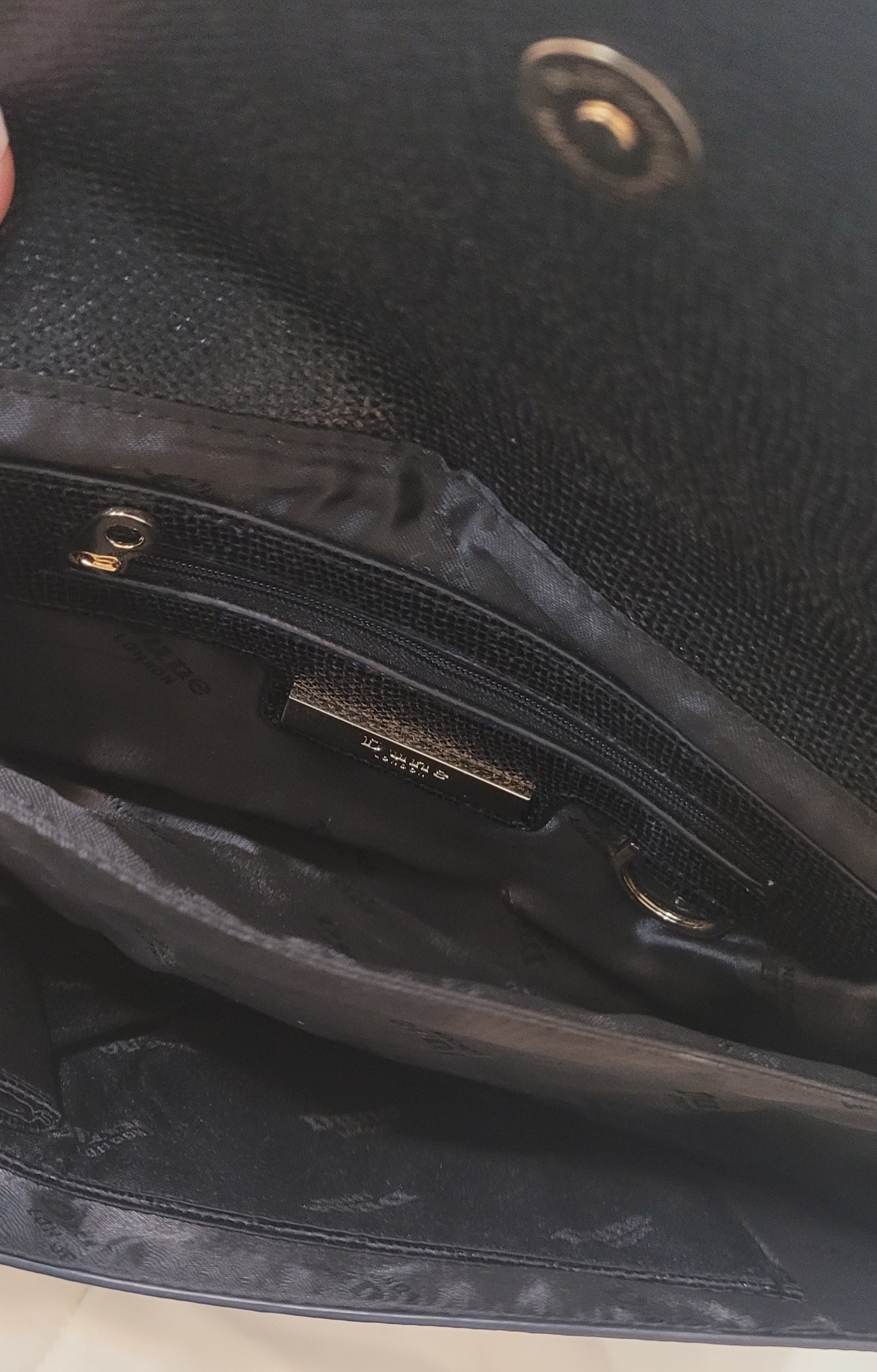 Women black clutch from Dune - Image 5