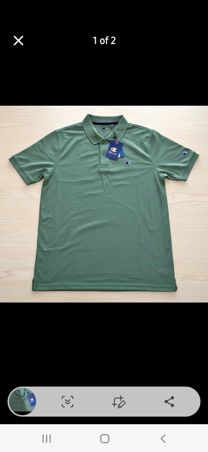 Under armour and champion t shirt new not used...champion  pants slightly used - Image 2