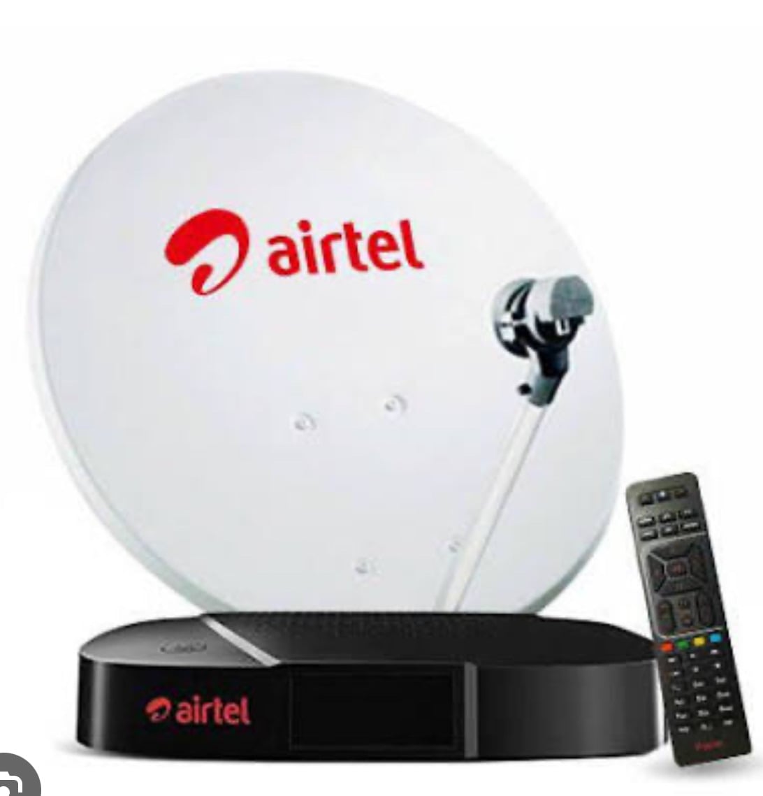Airtel dish and set top box with 6 months recharge for sale - Image 1