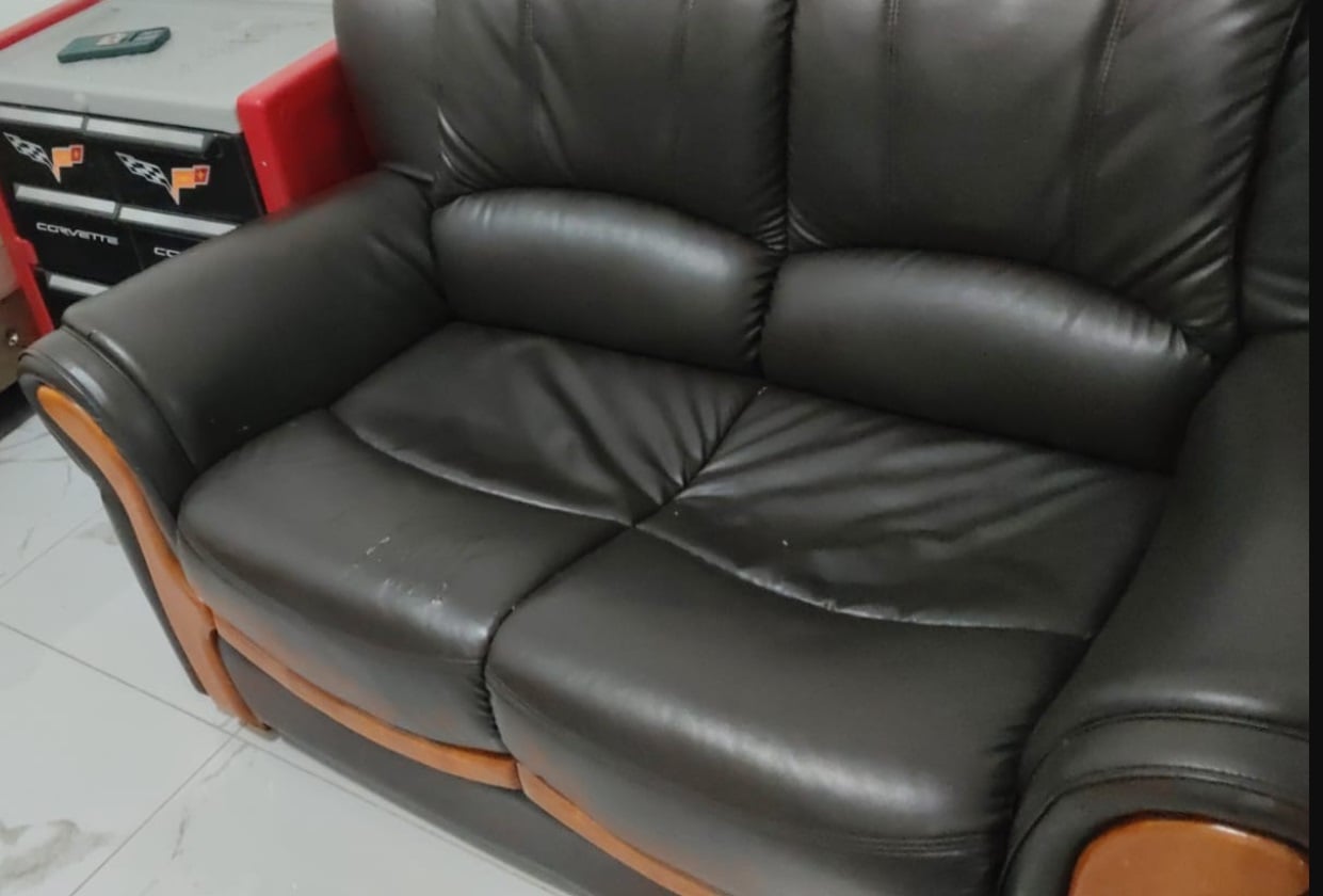 2+2 SEATER - COFFEE BROWN SOFA - Image 3