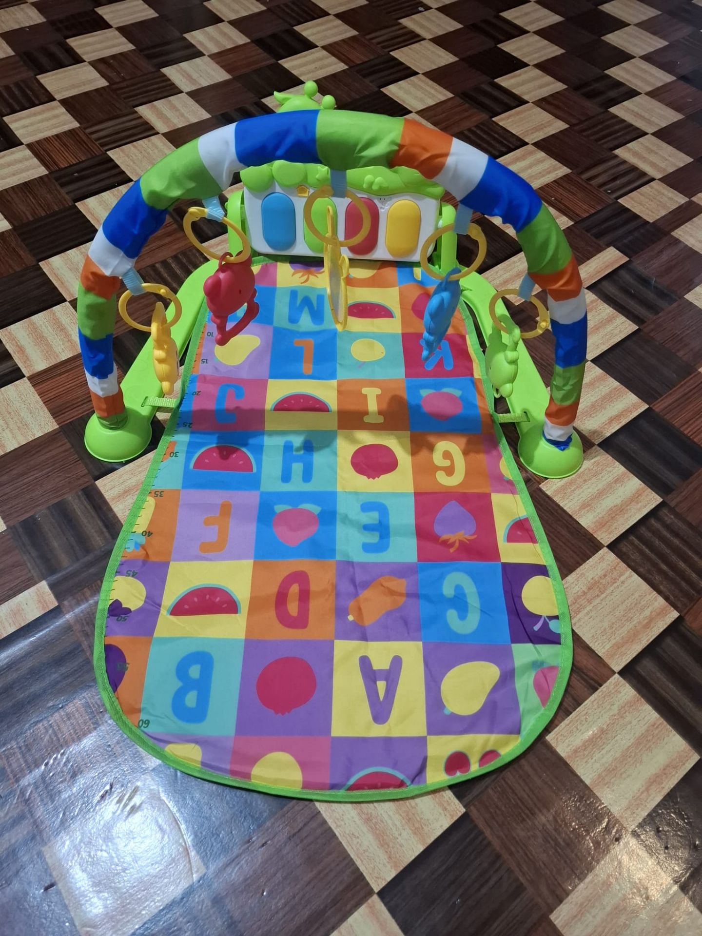 New Baby Activity Play Gym Mat with Hanging Toys – Colorful Learning Mat - Image 8