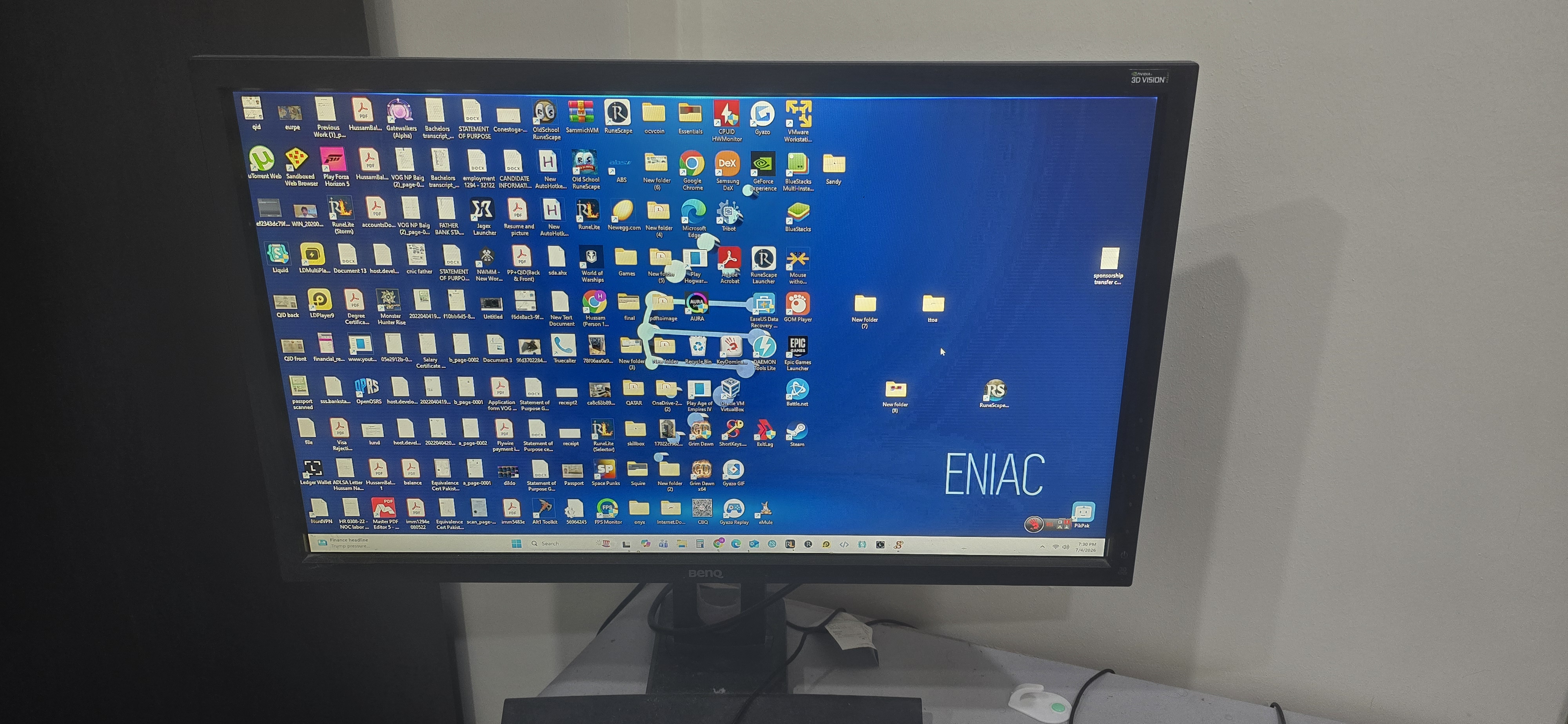 ASUS TUF rtx 3060 gaming PC with BenQ 24 inch monitor - Image 3