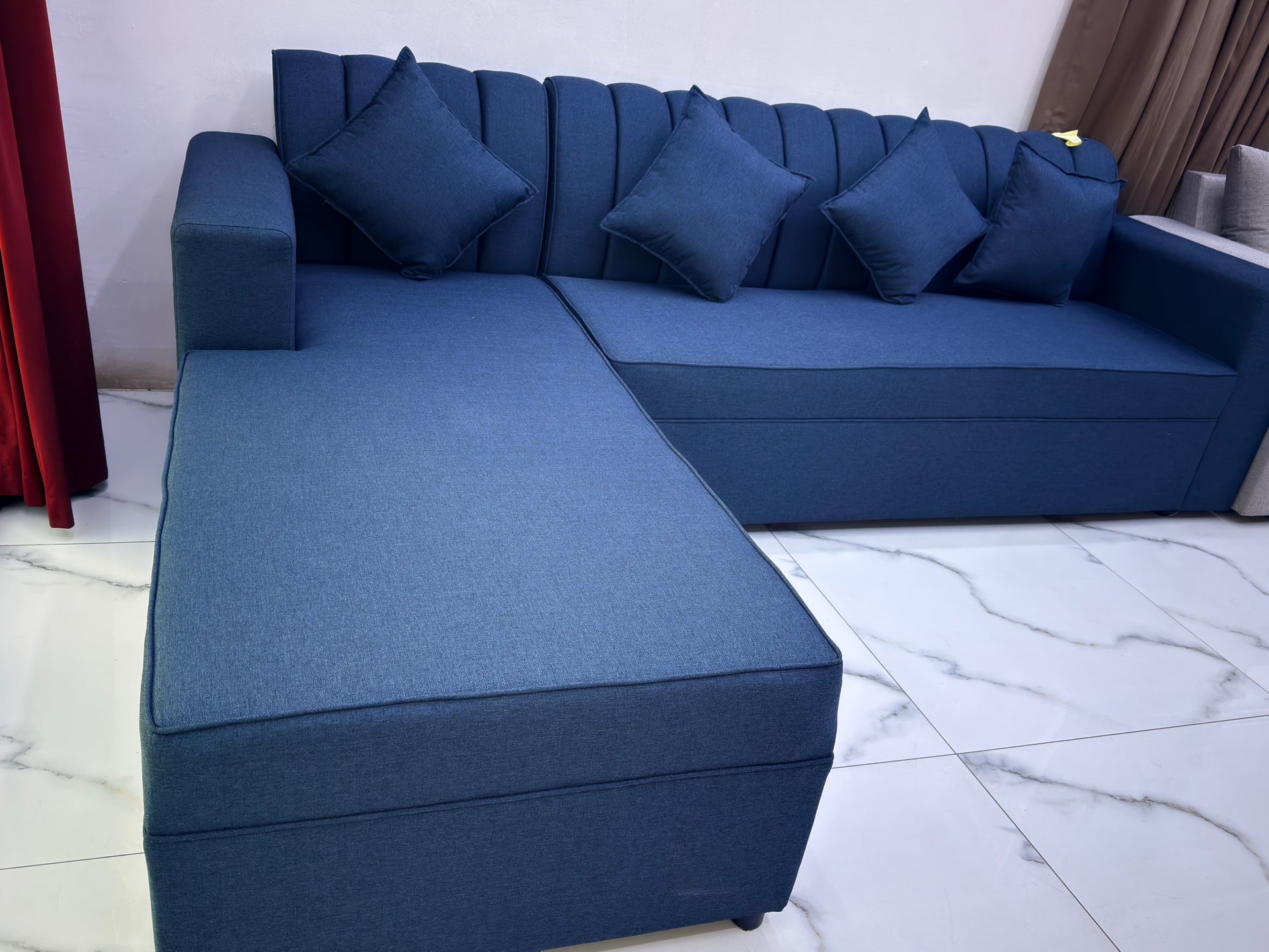 New L Sofa Set For Sale, Good Quality, Make in Doha, Color Available  - Image 9