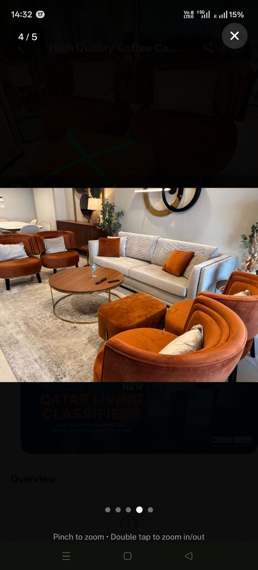 Coffee Table and Armchairs - Image 4