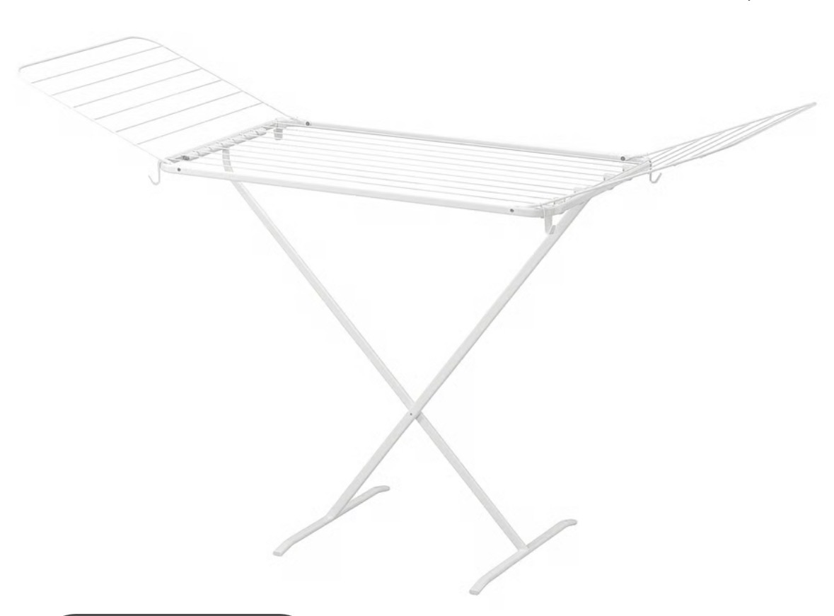 IKEA MULIG Foldable Drying Rack – White - Image 1