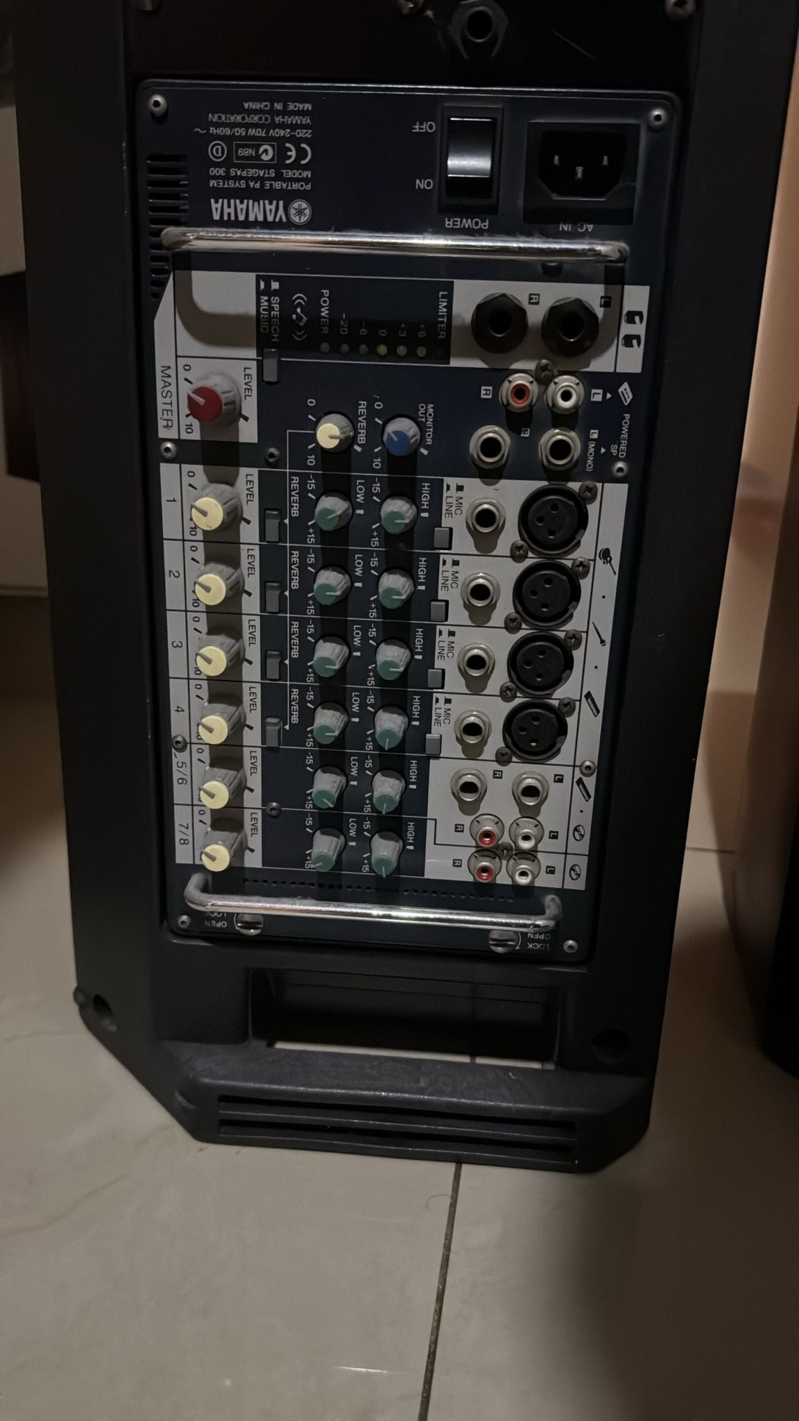 Yamaha PA Speakers with Mixer - Image 4