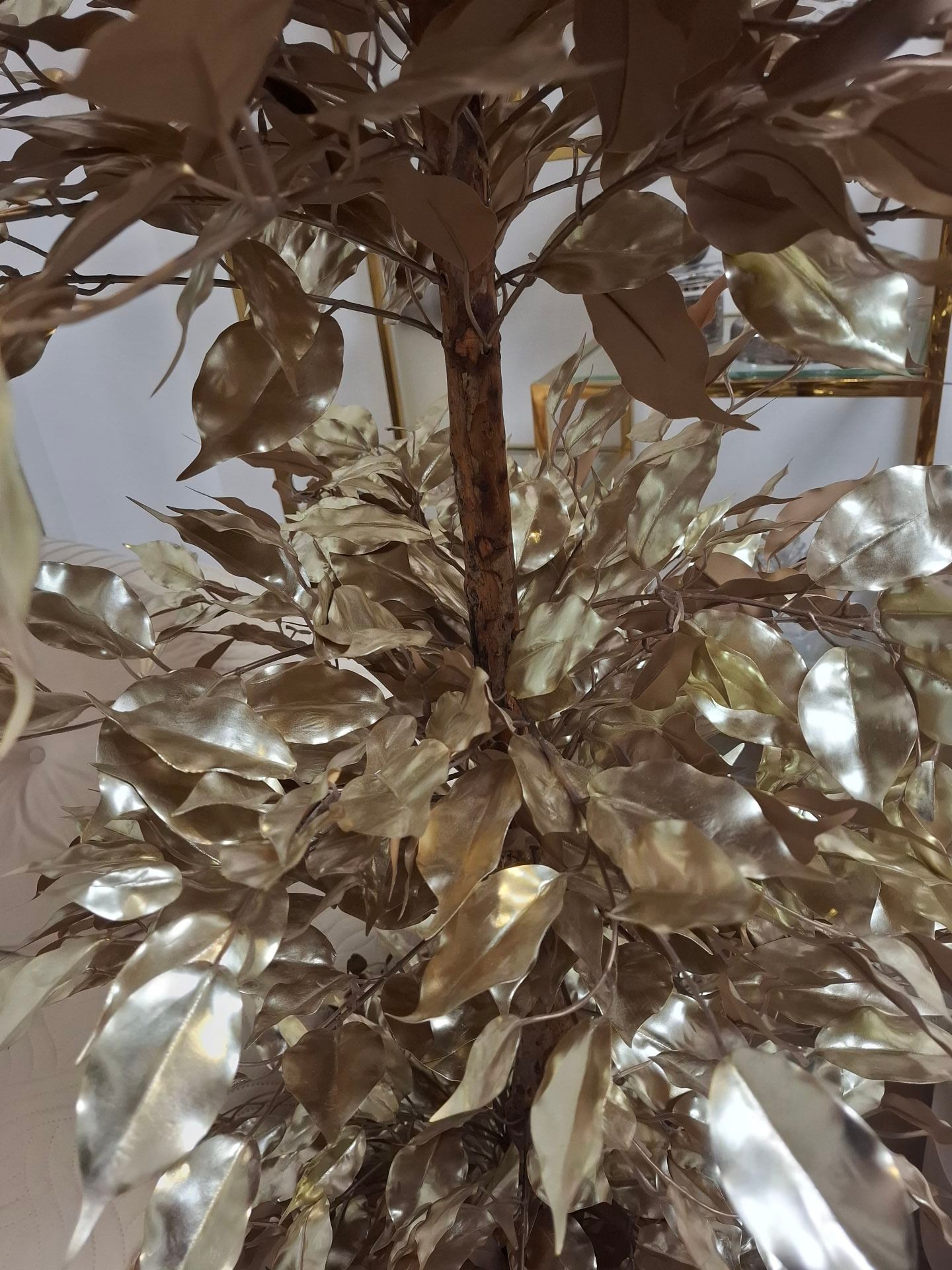 Ficus Plant in Pot - 150 cm- Artificial plant gold   - Image 3