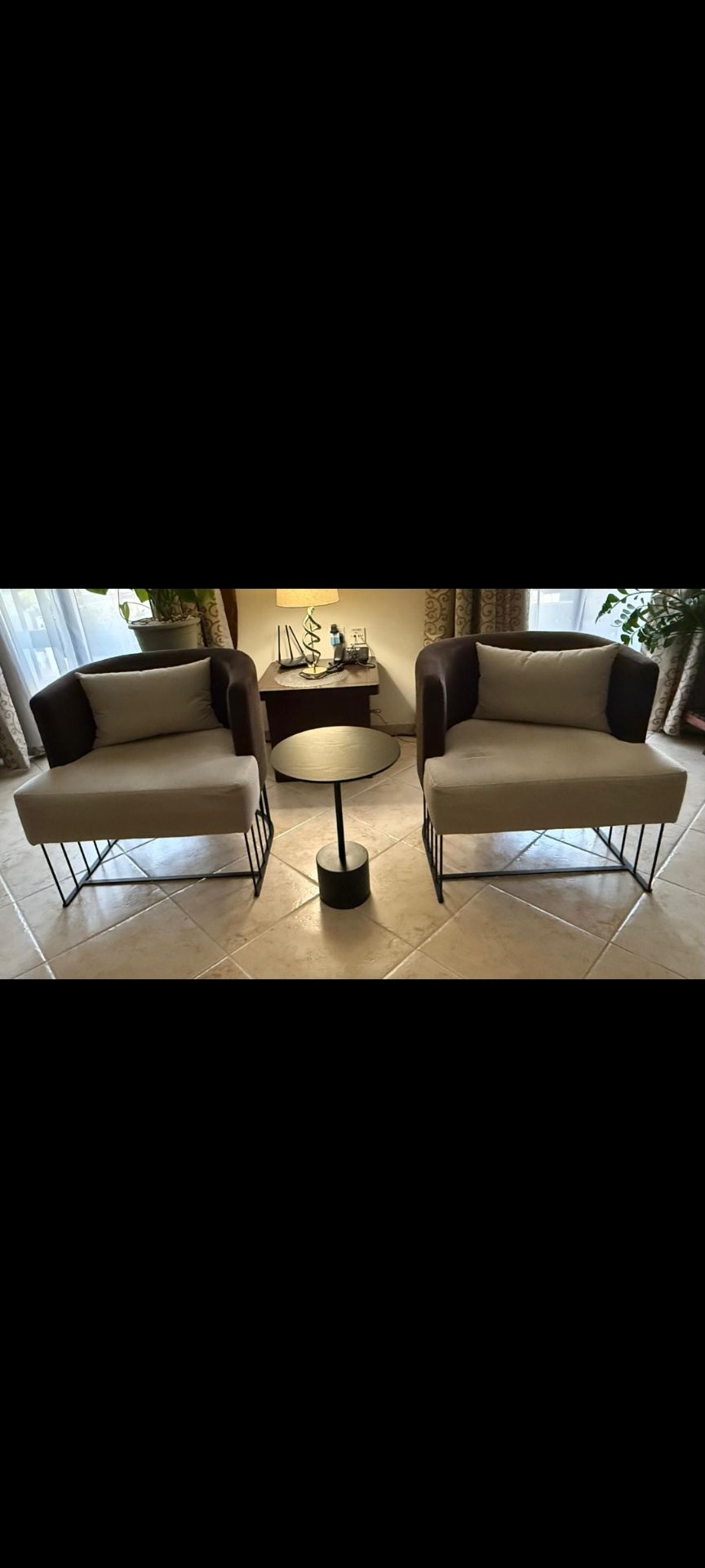 a pair of coffee chair - Image 3