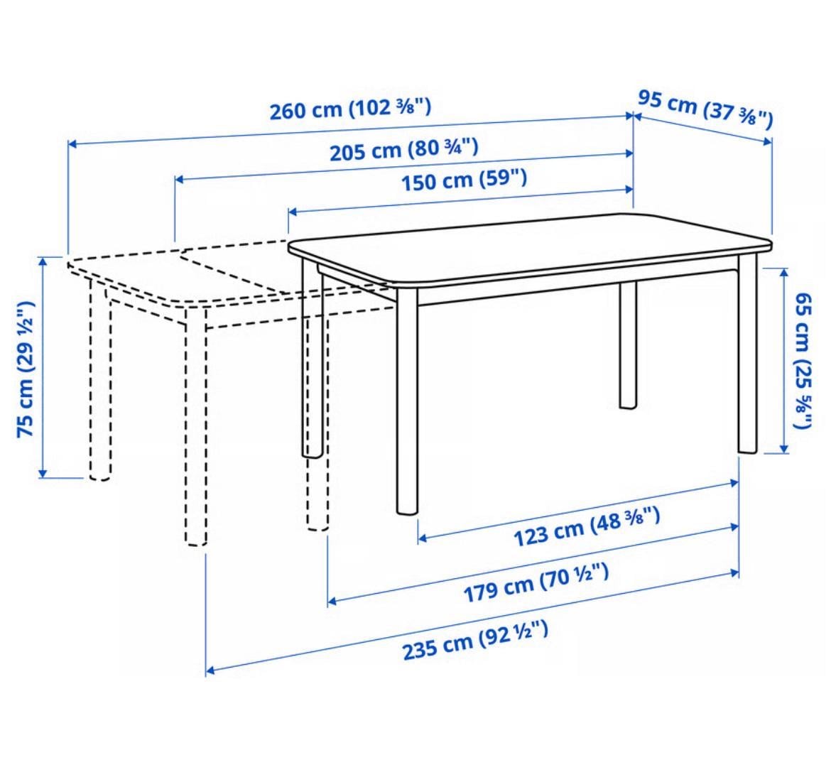 Dining table with 6 chairs - Image 4