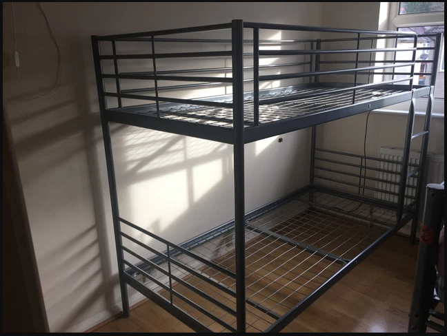 3 × IKEA SVÄRTA Bunk Beds (90×200 cm) – Silver – Available in Al Khor - Image 3