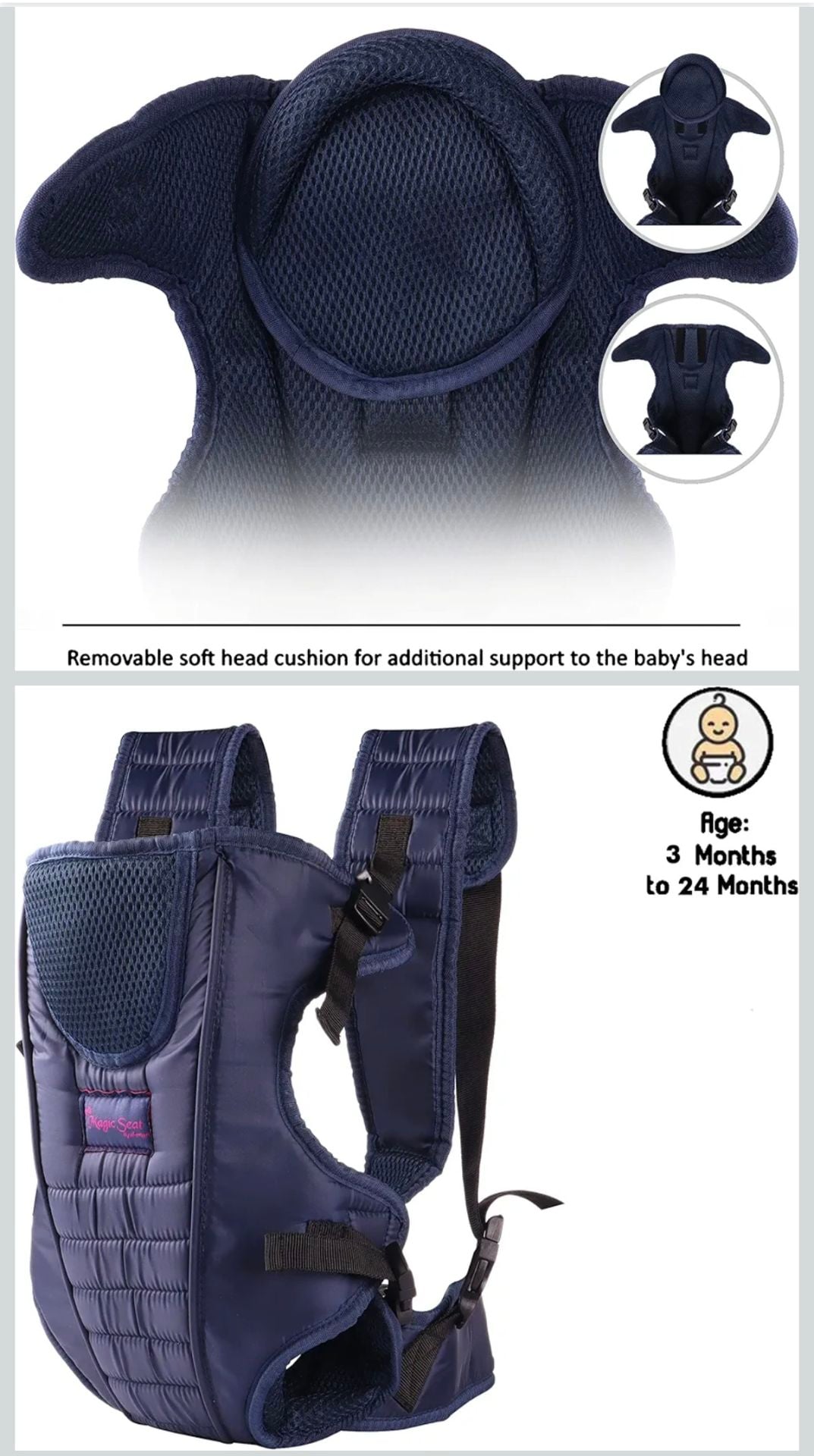 New adjustable Baby carrier for 3 to 24 months old baby - Image 2