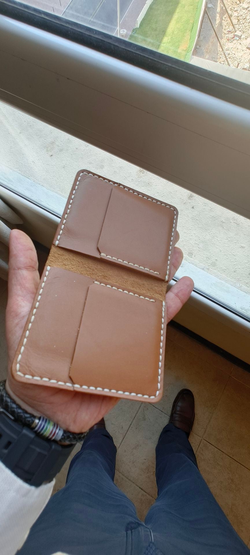 Used original leather wallet Made in Pakistan  - Image 6