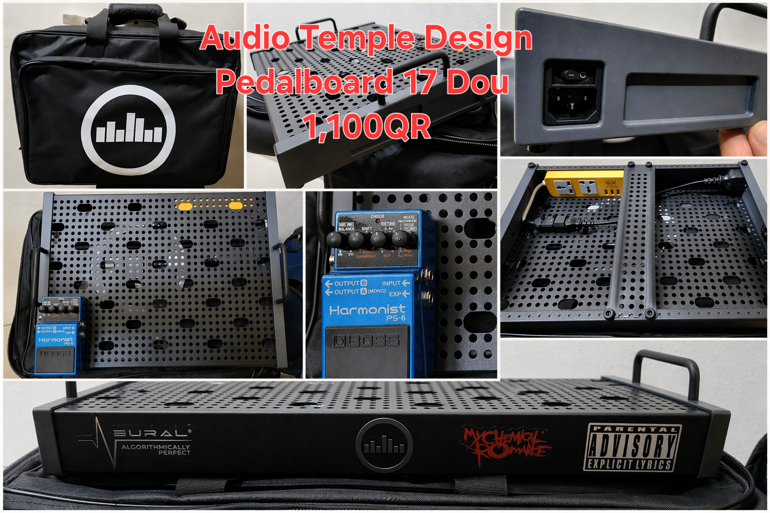 PEDALBOARD جديد: Temple Audio Design Duo 17 GM مع حقيبة سفر مبطنة - Image 8