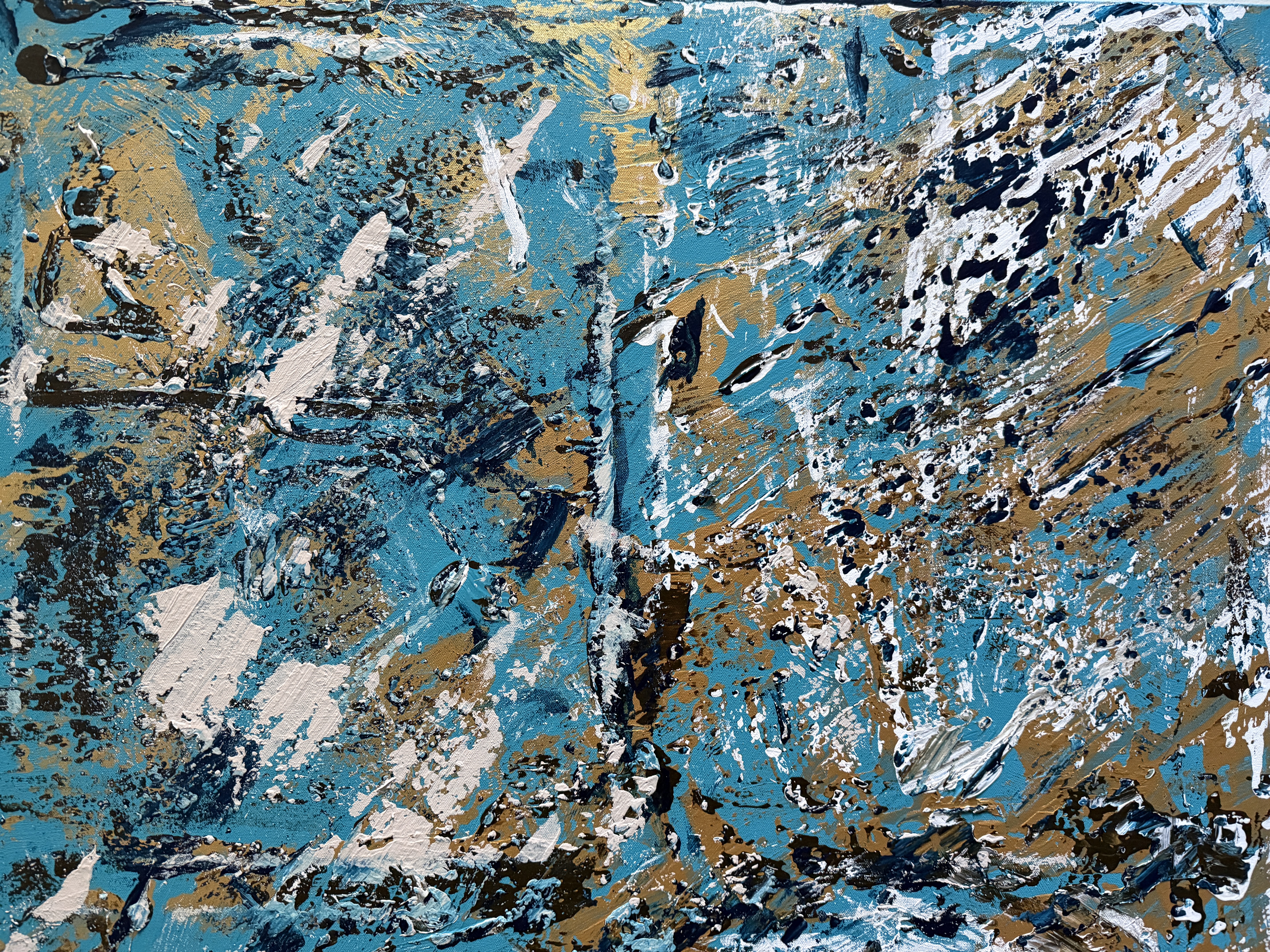Original abstract painting 120 × 90 cm – NO-RETURN.art (not a print) - Image 4