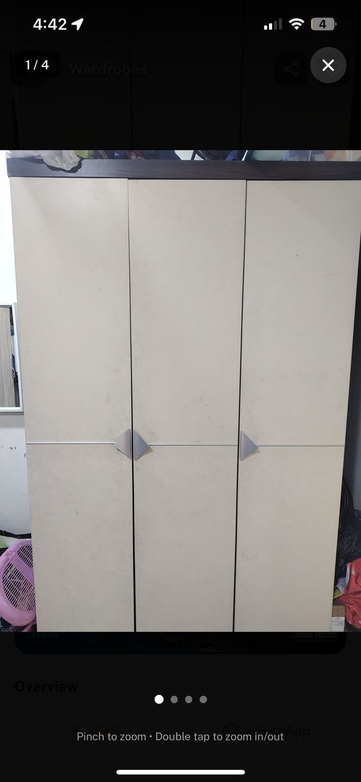 3 door cupboard  - Image 4