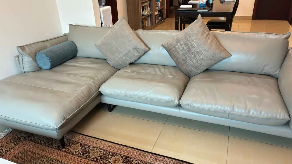 Leather Sofa - Left-Hand L-Shape Corner Chaise (2x pieces available) - Image 3