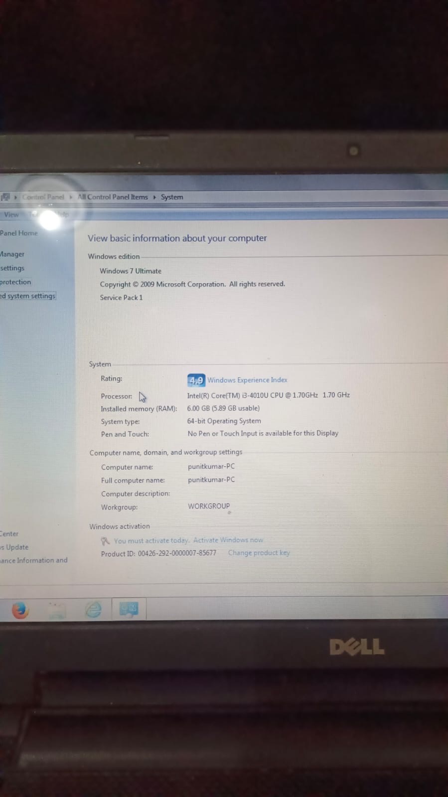 Dell laptop for sell - Image 1