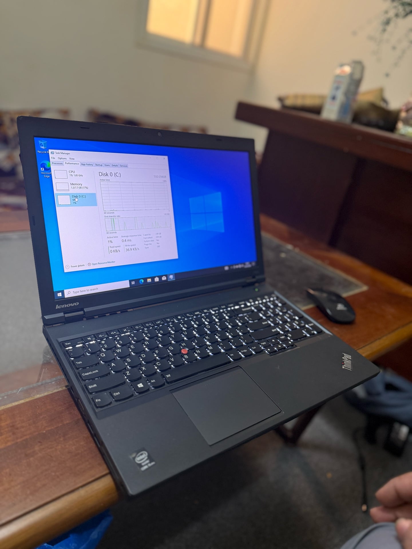Lenovo ThinkPad 15.6” Laptop | Intel Core i5 | 8GB RAM | 256GB SSD | Windows 10  - Image 3