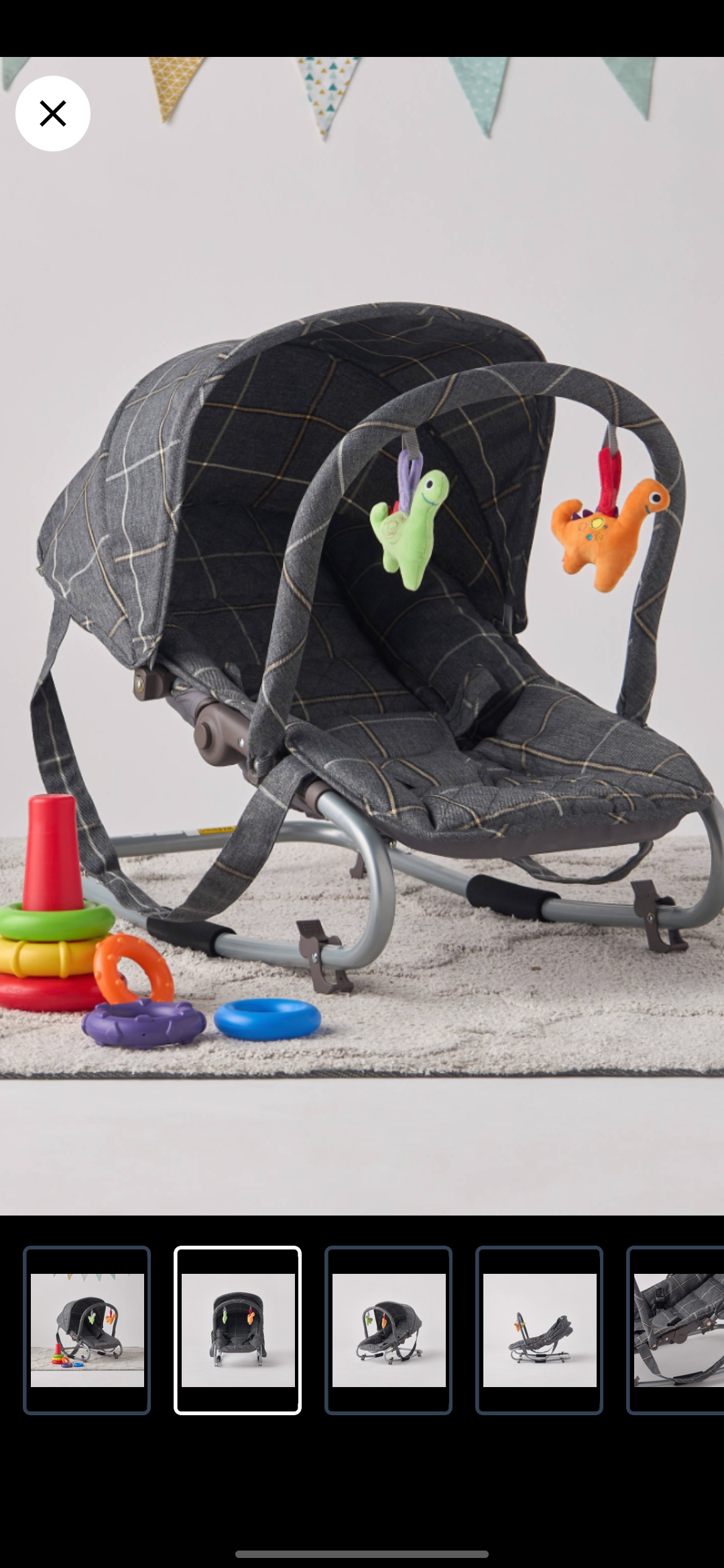 Juniors coral rocker with canopy  - Image 4