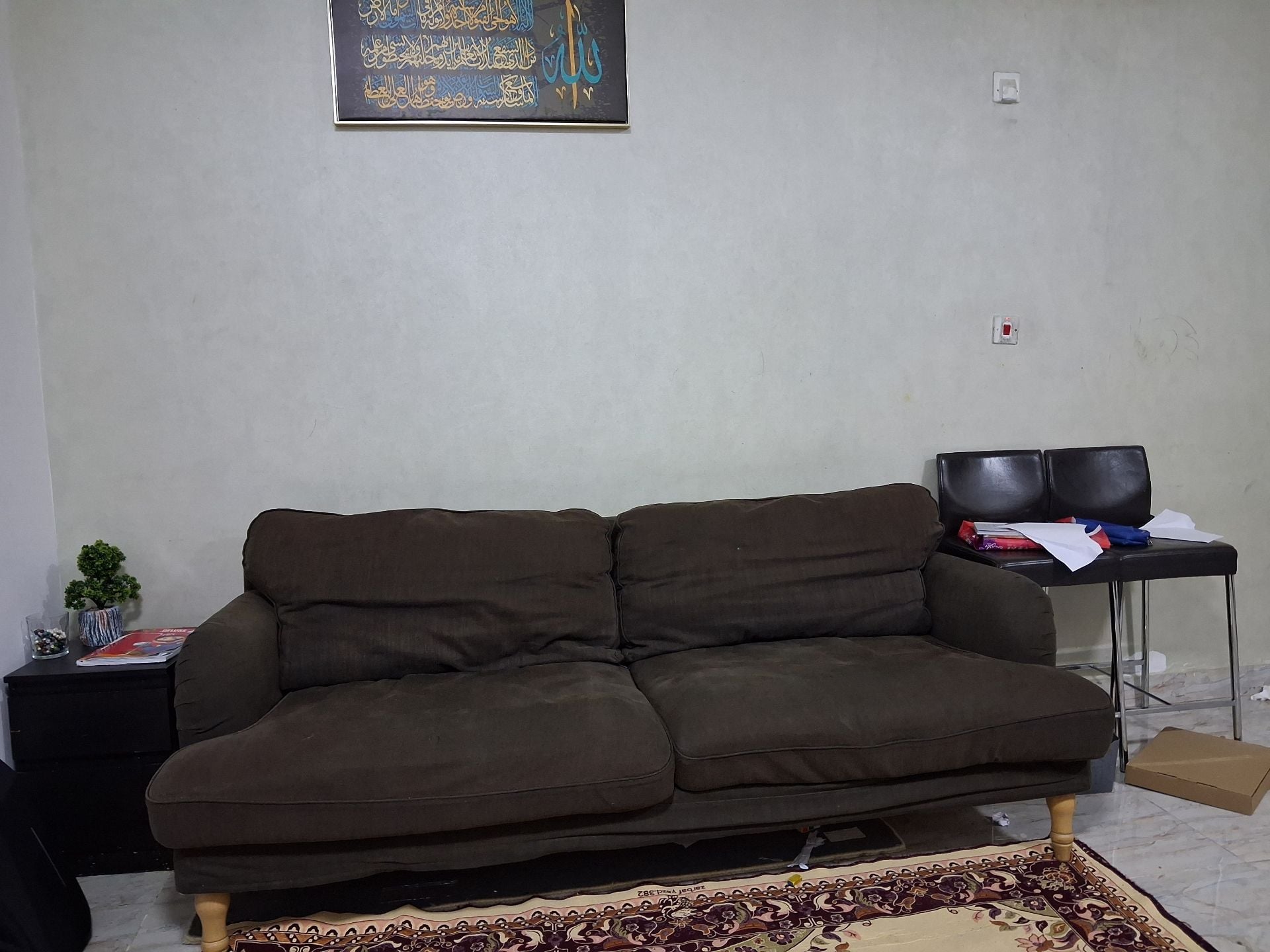 IKEA SOFA 3SEATER, FULLY WASHABLE, CHAIRS FREE - Image 3