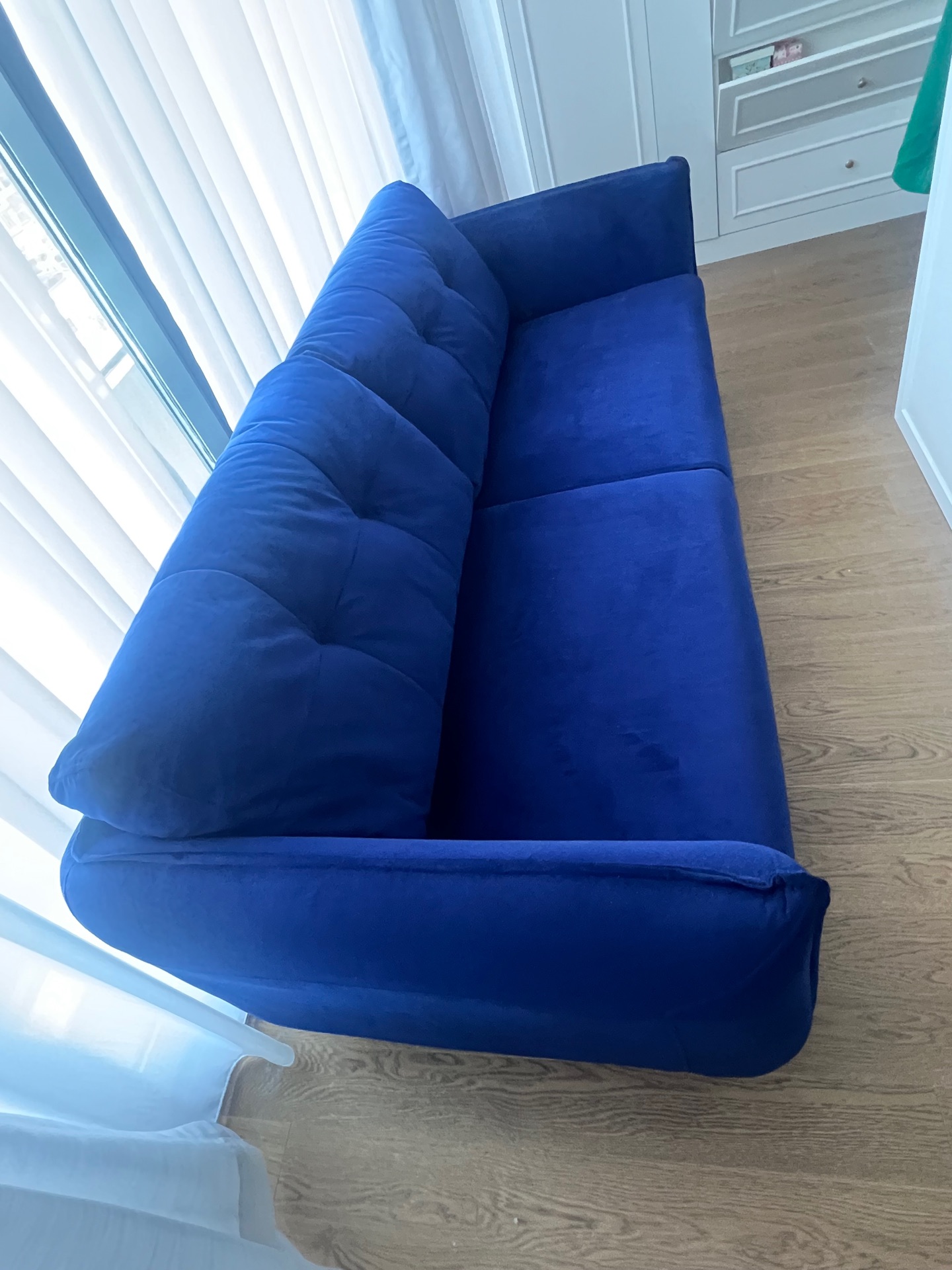 3 seater sofa only in royal Blue color  - Image 8