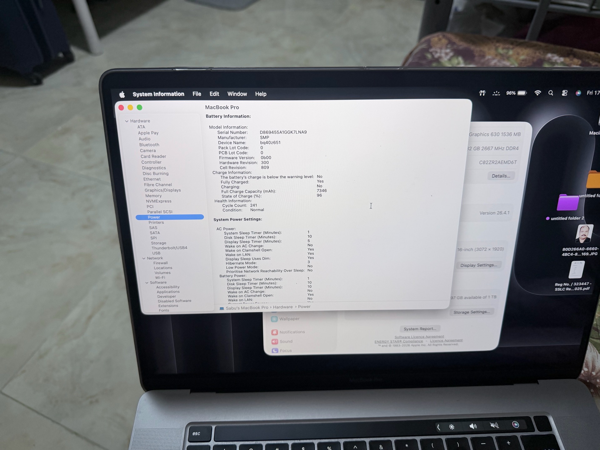 ماك بوك برو 16 إنش بمعالج i9 وذاكرة رام 32 جيجابايت - Image 10