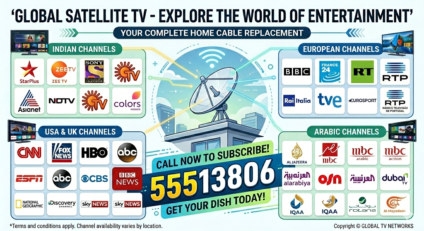 BEST IPTV IN QATAR CRICKET FOOTBALL AIRTEL DISH MOVIE OTT CHEAP PRICE - Image 2