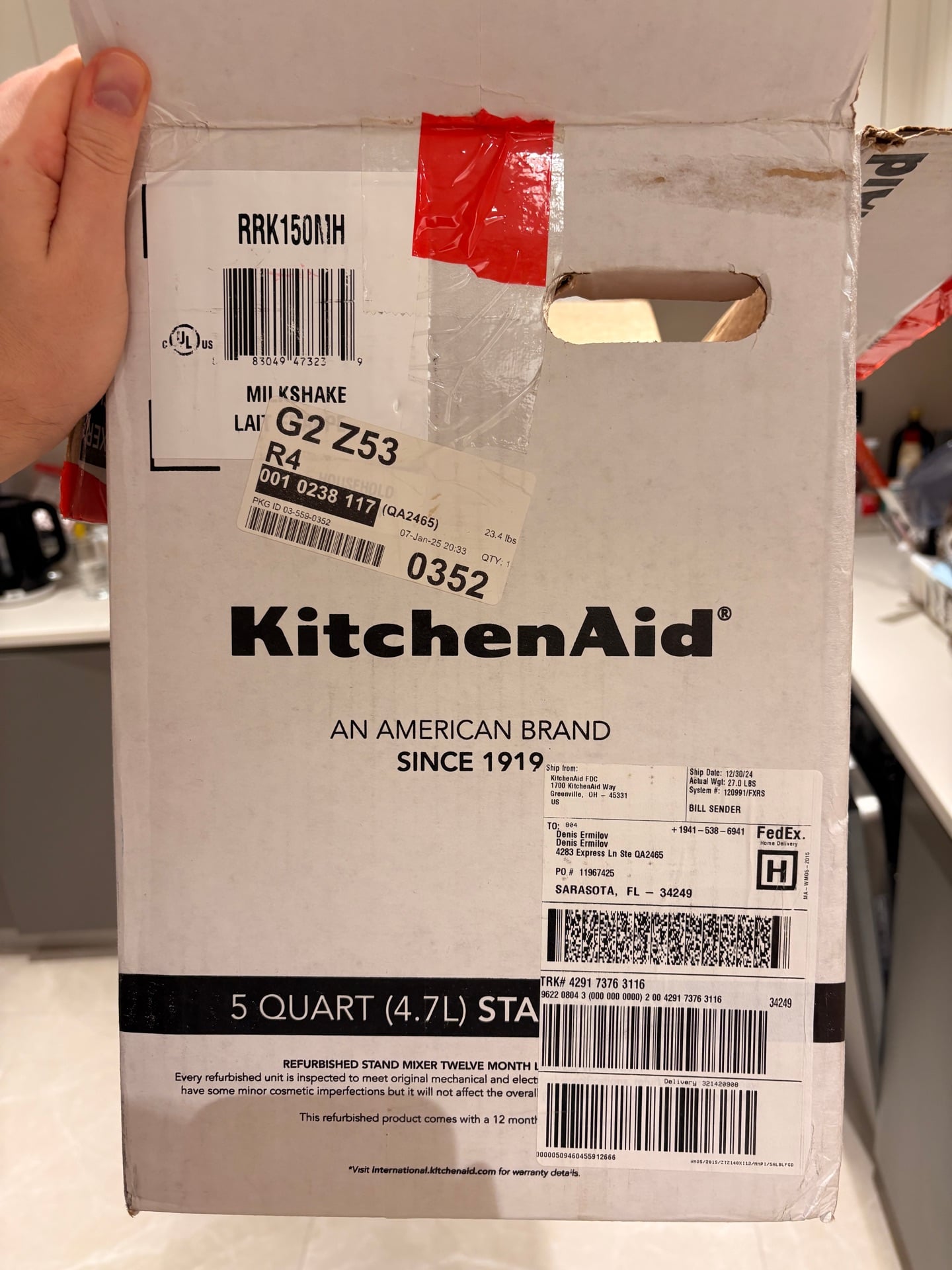 خلاط KitchenAid Artisan Series 5 Quart Tilt Head (RRK150MH) لقطع الغيار - Image 4
