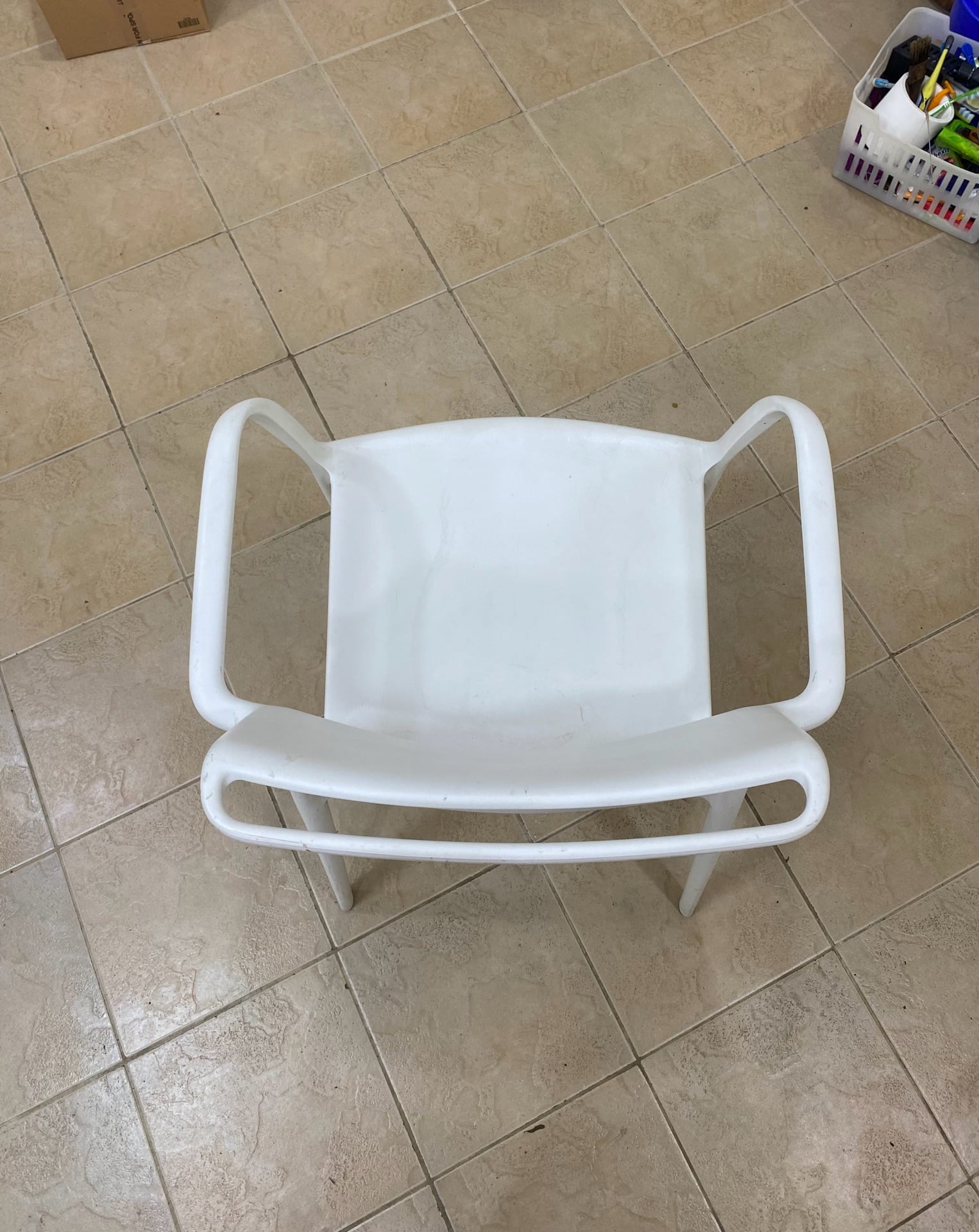 IKEA URBAN Outdoor White Chair  - Image 2