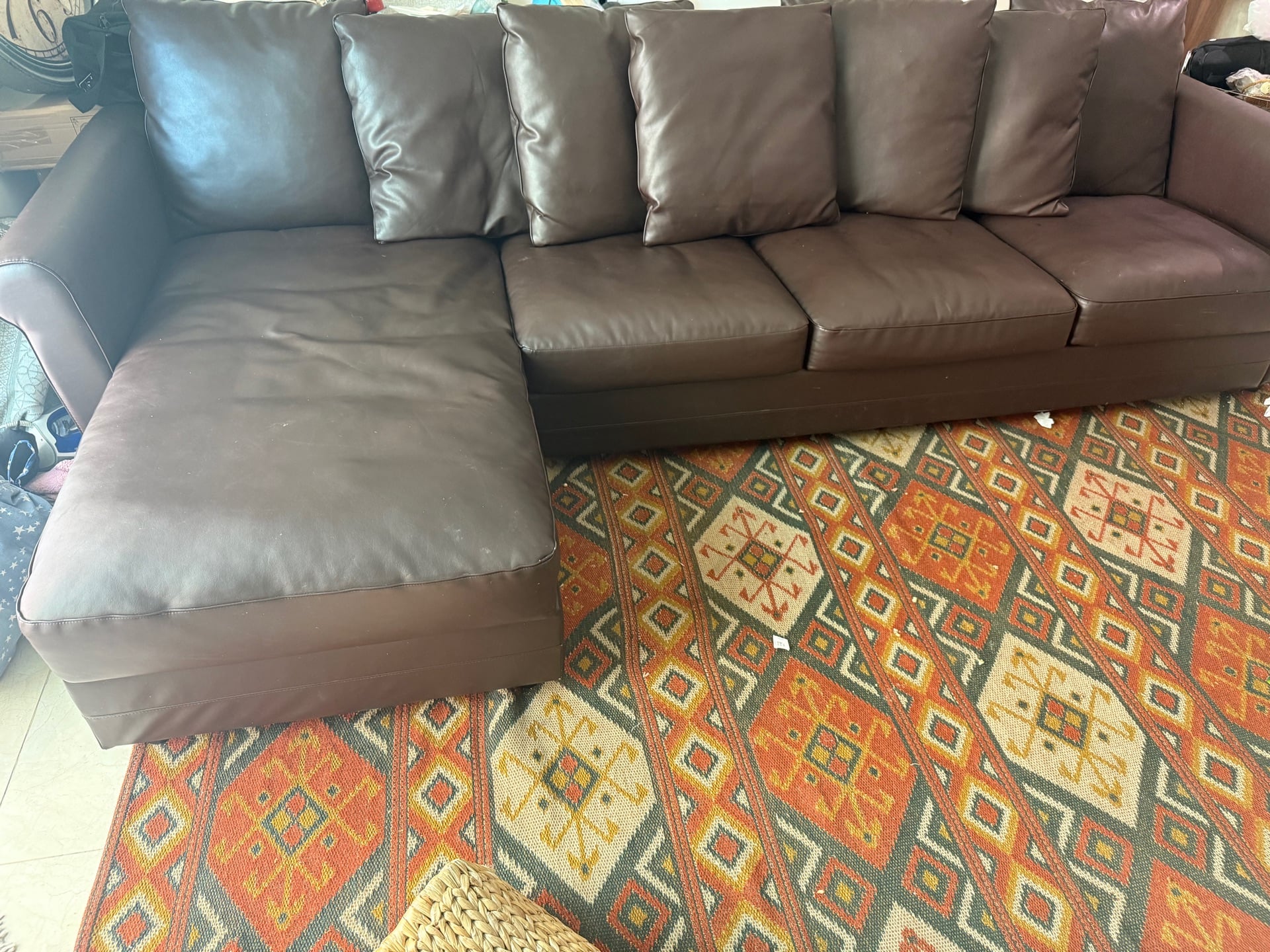 IKEA leather sofa  - Image 3