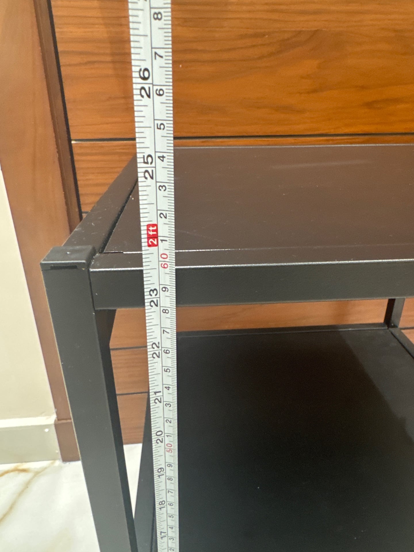Black 3-Tier Shelf / Side Table - Image 4