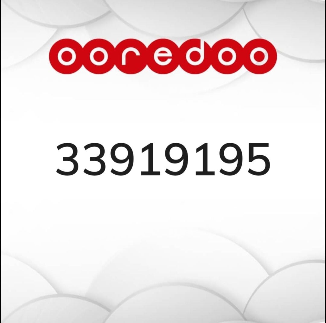 Ooredoo prepaid spl 33 91 91 95 - Image 1