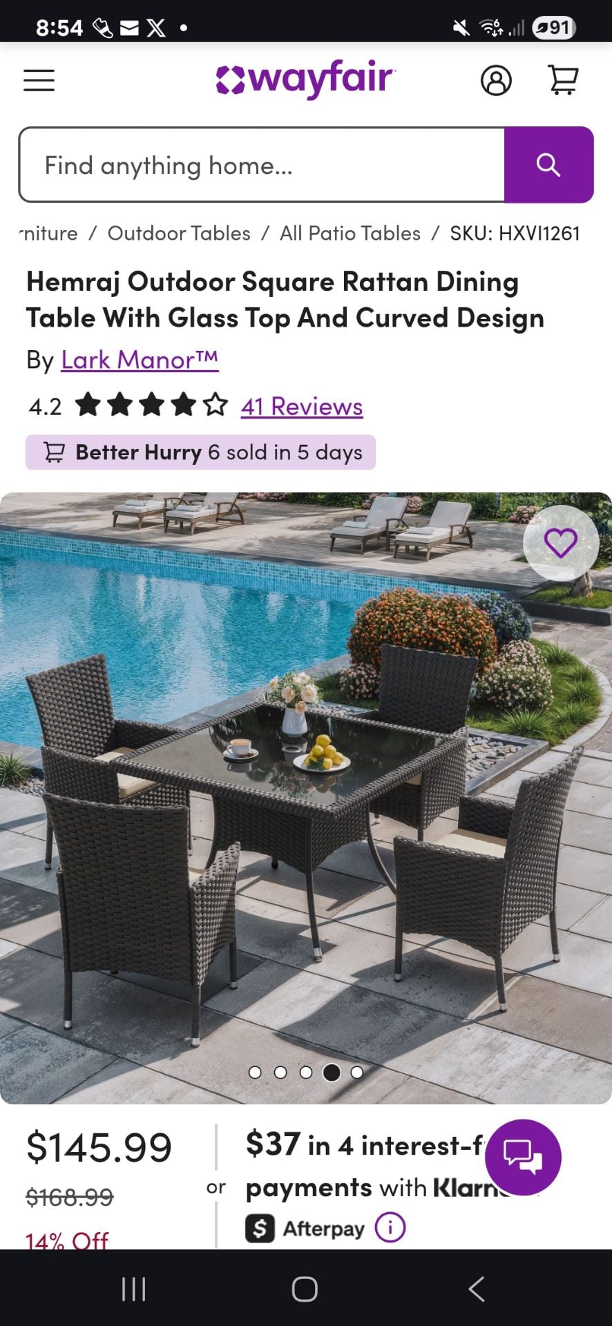 Outdoor Rattan Dining Table with Chair – Excellent Condition 200qr - Image 2