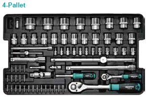 TOOL SUITCASE 125pcs of Hand Tools in 4Trays - Image 6