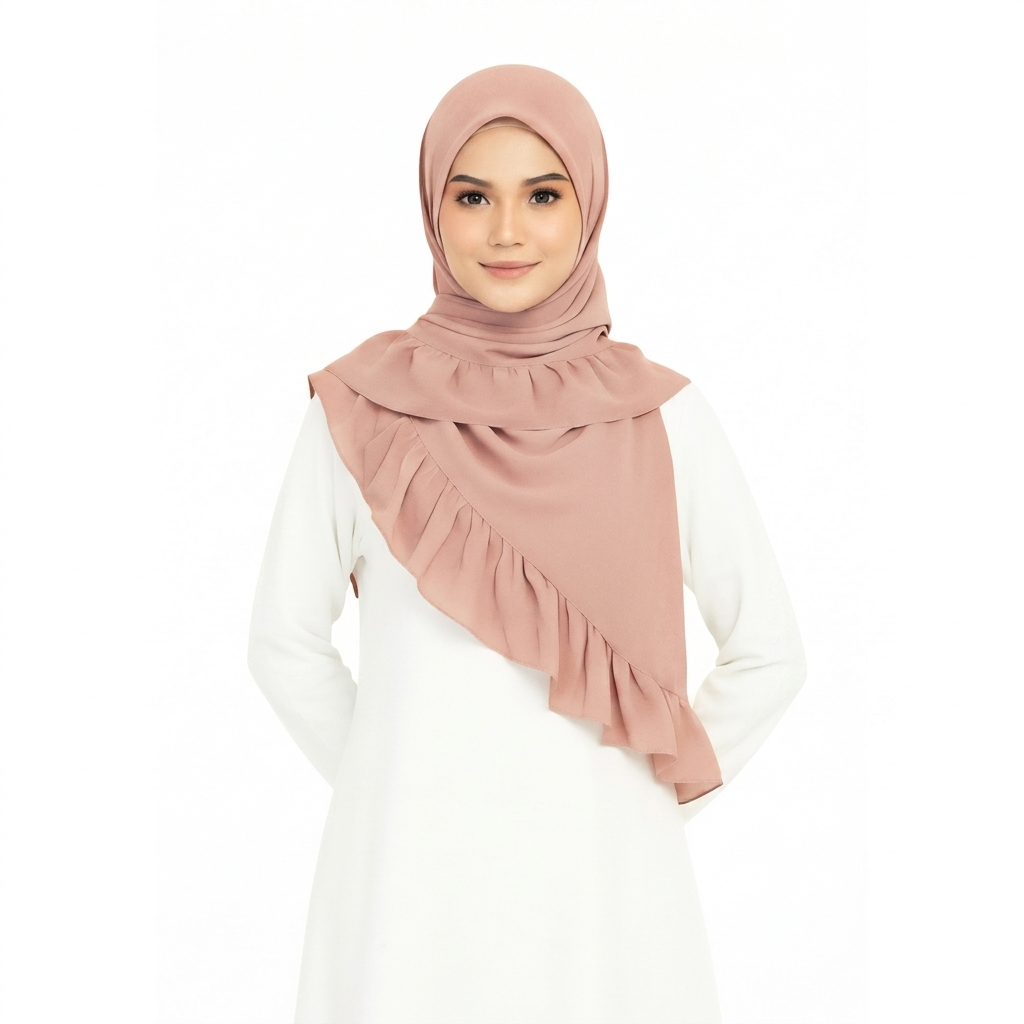 INSTANT RUFFLE CHIFFON HIJAB - Image 7