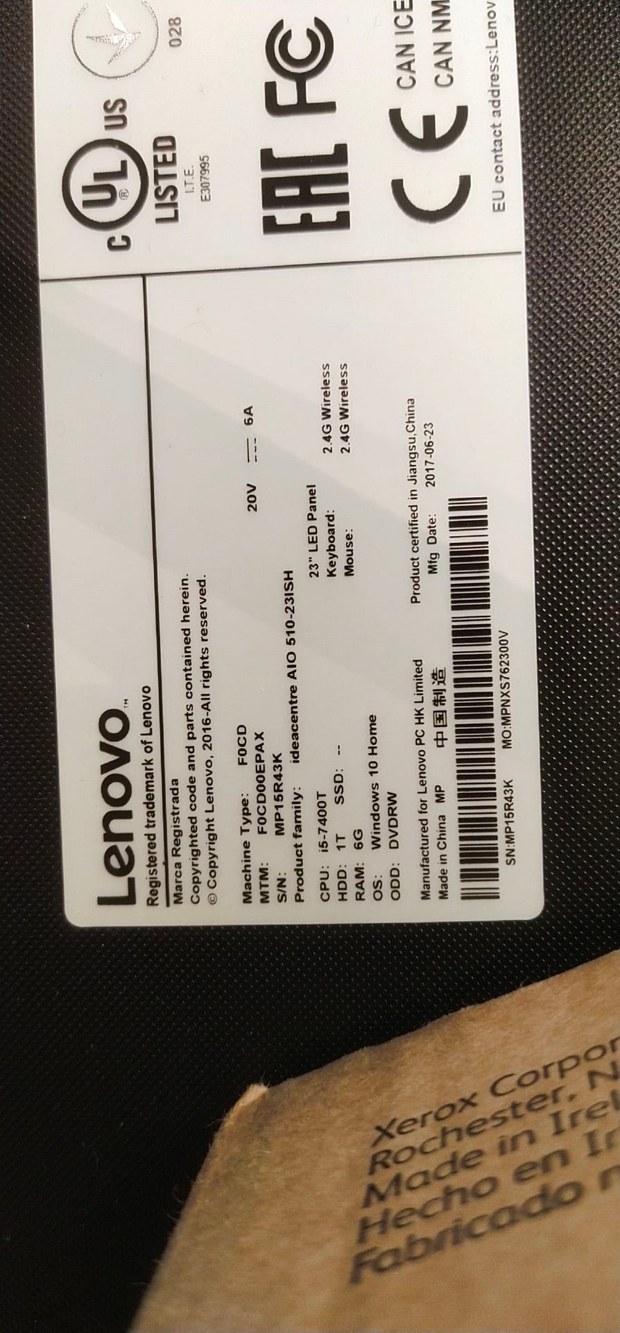 Lenovo Ideacentre AIO 510-23ISH for Sale – QAR 1500 - Image 1