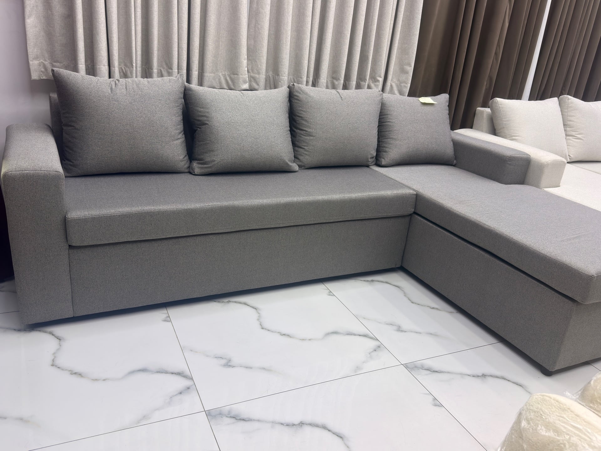 New L Sofa Set For Sale, Good Quality, Make in Doha, Color Available  - Image 5