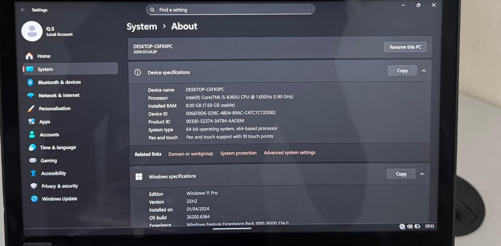 Lenovo ThinkPad L390 | Core i5 8th Gen | 8GB RAM | 256GB SSD | Touch Screen | Pe - Image 5