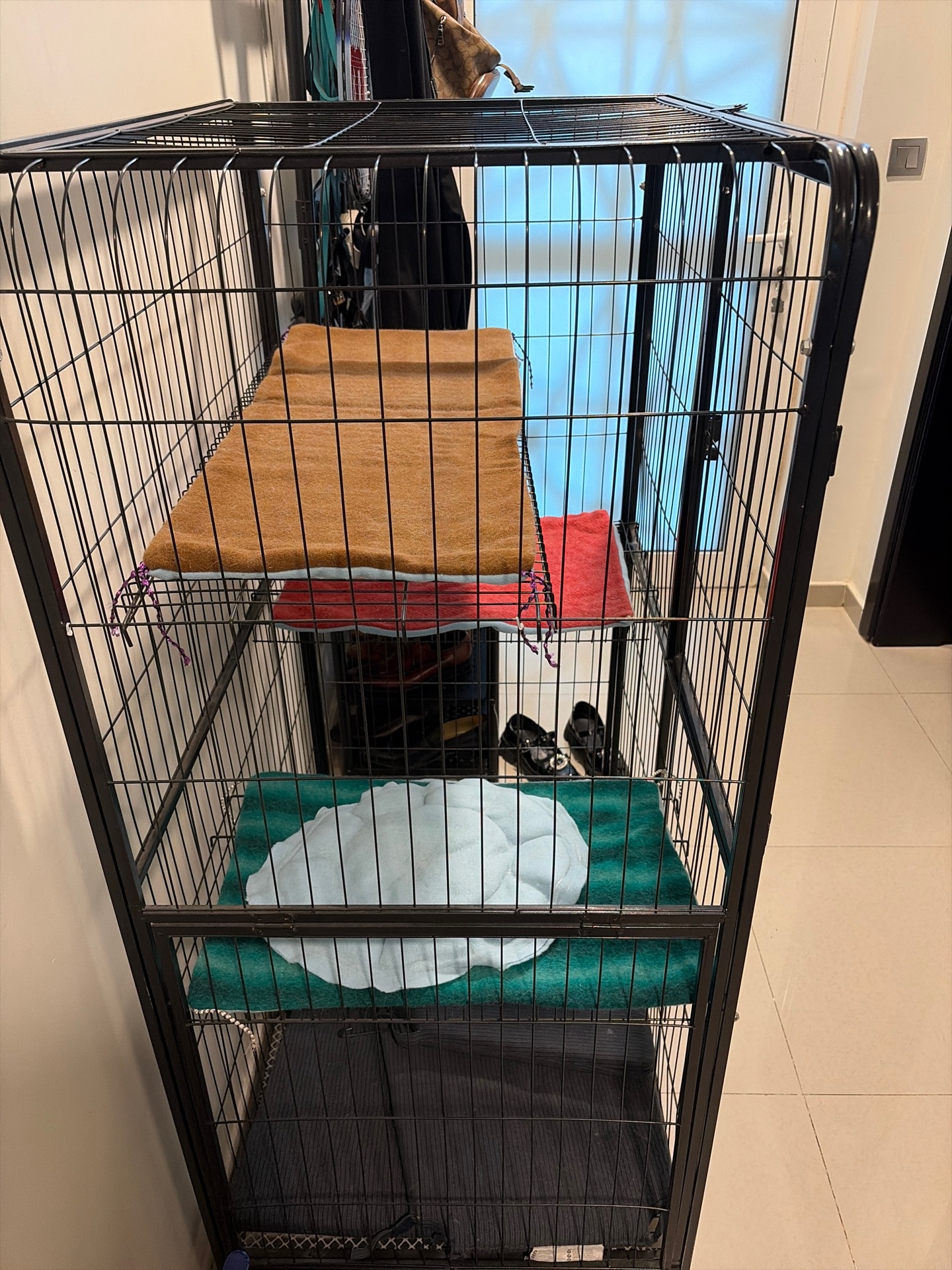 Premium Multi-Tier Pet Cage | Like New | Perfect for Cats & Dogs - Image 2