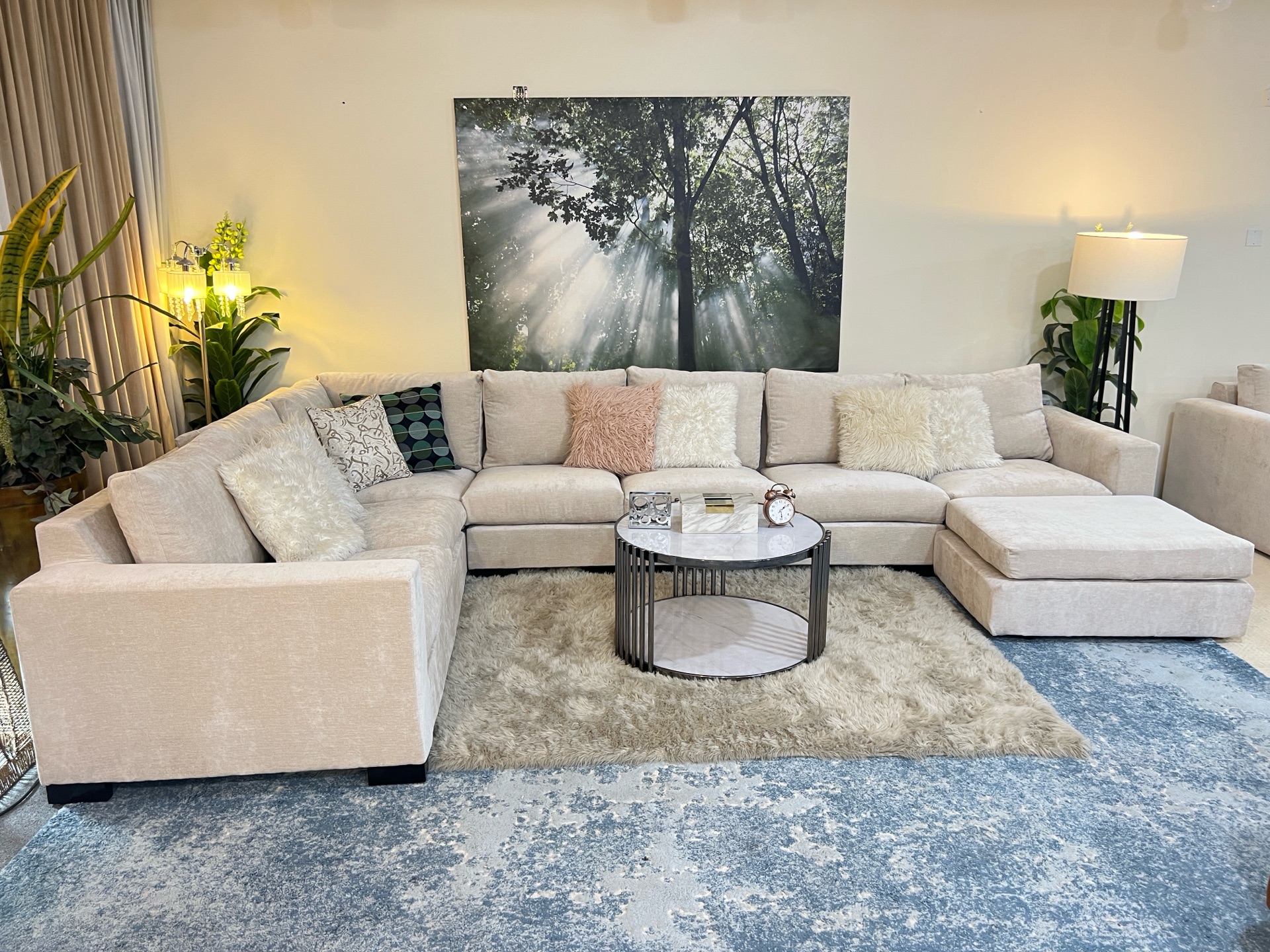 Luxurious home centre U shape sofa - Image 5