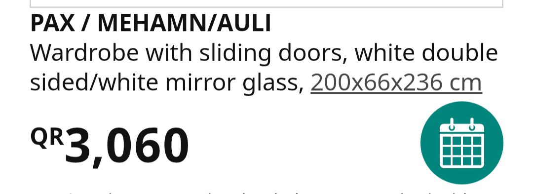 Ikea Pax wardrobe with mirror doors - Image 5