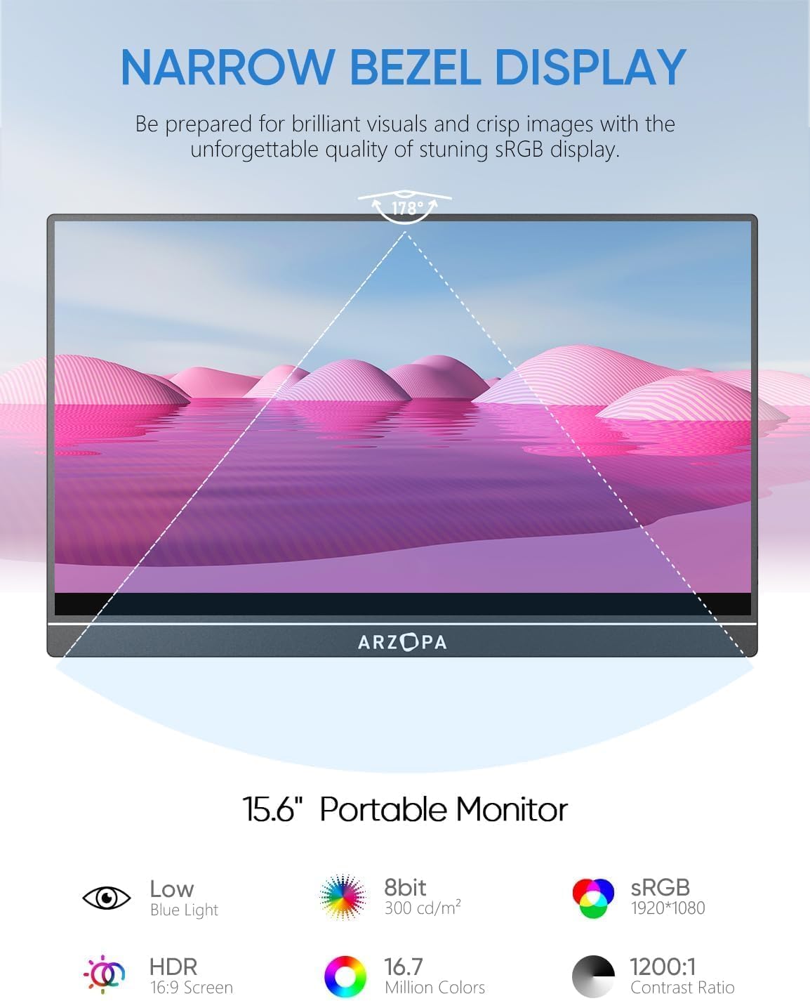 ARZOPA Portable Monitor - Ultra Slim - Image 6