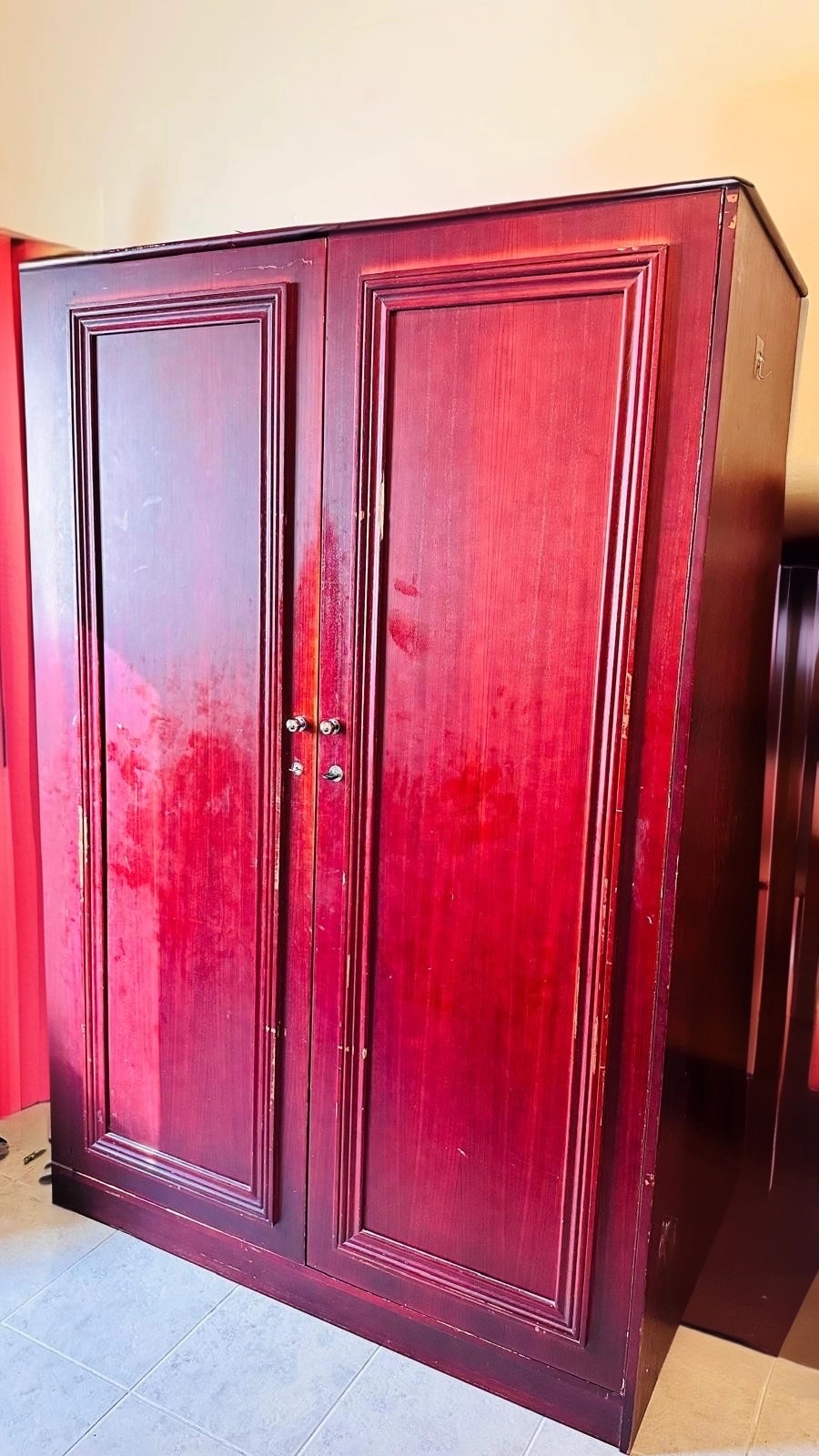 2 Door Wooden Cupboard - Image 2