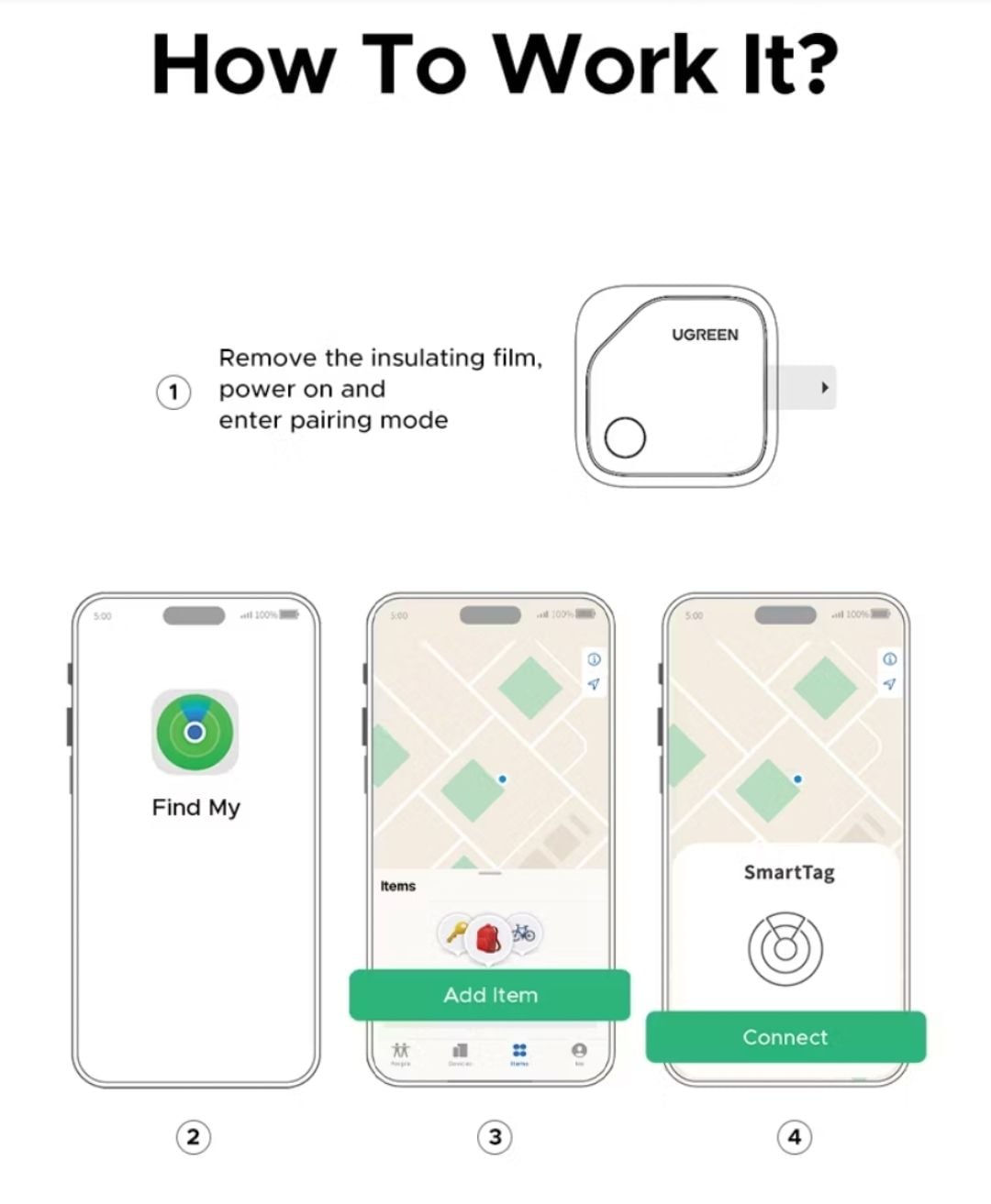 UGREEN سمارت أيرتاغ لأجهزة أبل - Image 7