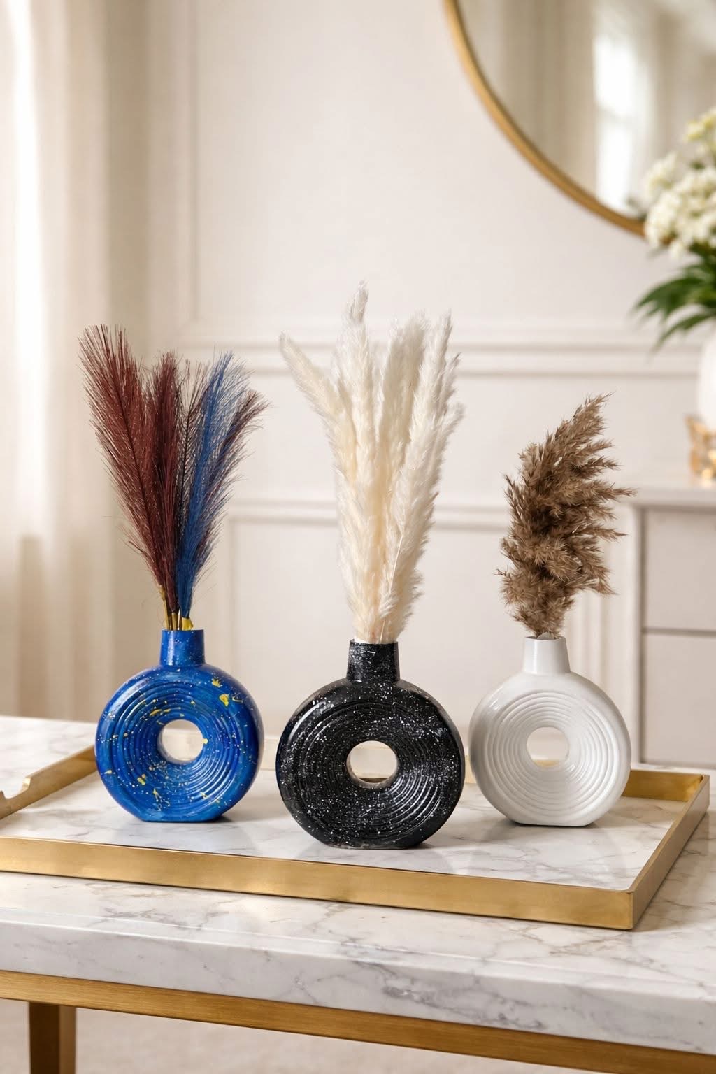 Premium Handmade Gypsum Vase for Home & Office - Image 6